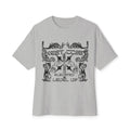 Boxy Tee — Retro Gothic Floral 'Next Level Up' Graphic Shirt