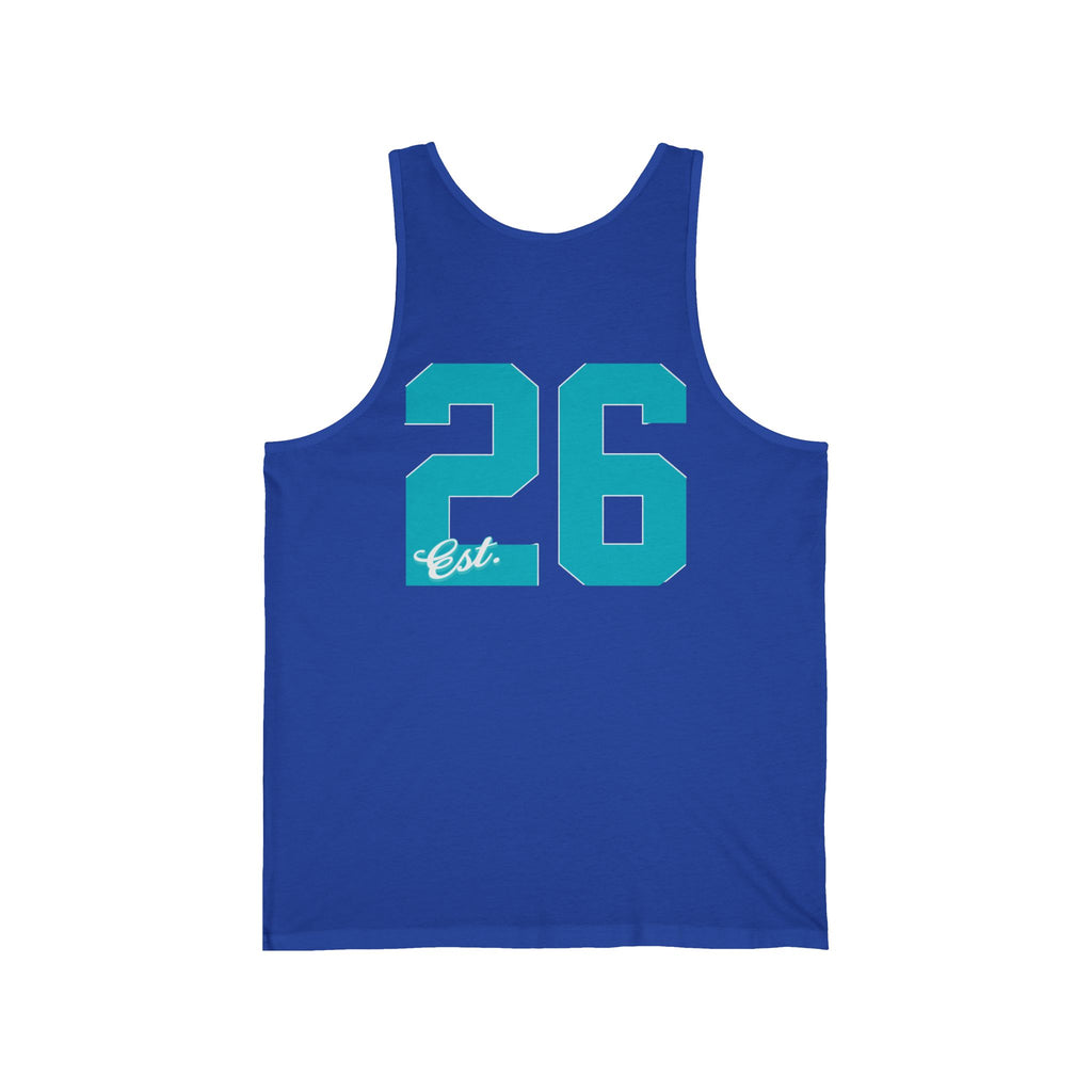 Vintage Athletic Tank Top — 'Allegiance' Script & Number 26 Jersey Back