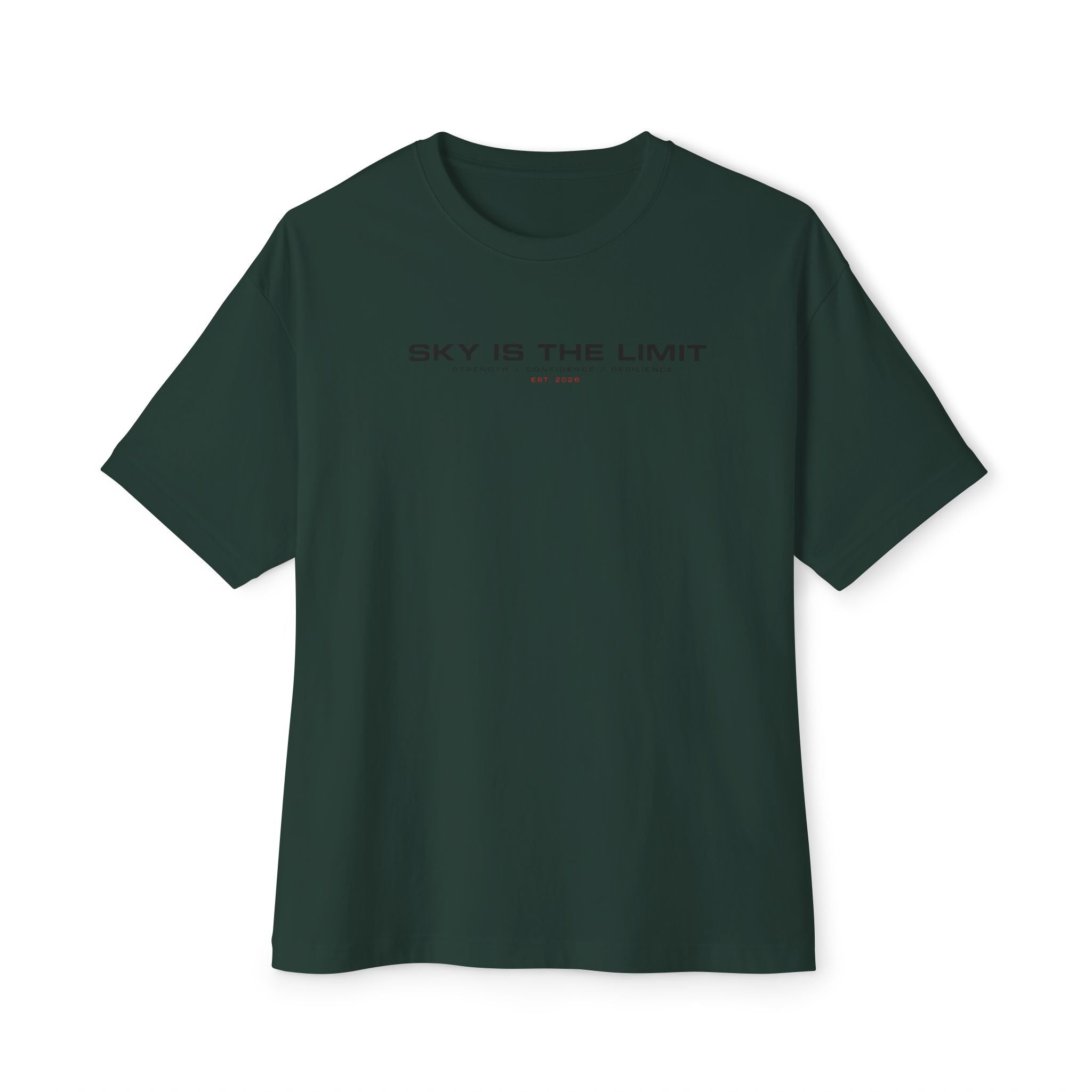 Sky Is The Limit Graphic Tee — Futuristic Tribal Backprint Cotton T-Shirt
