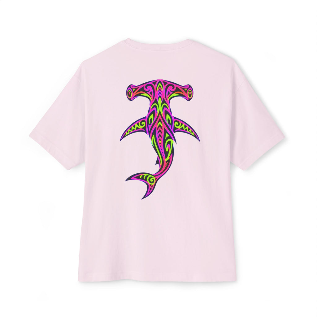 Hammerhead Shark Tee — Tribal Neon Hammerhead Graphic Shirt