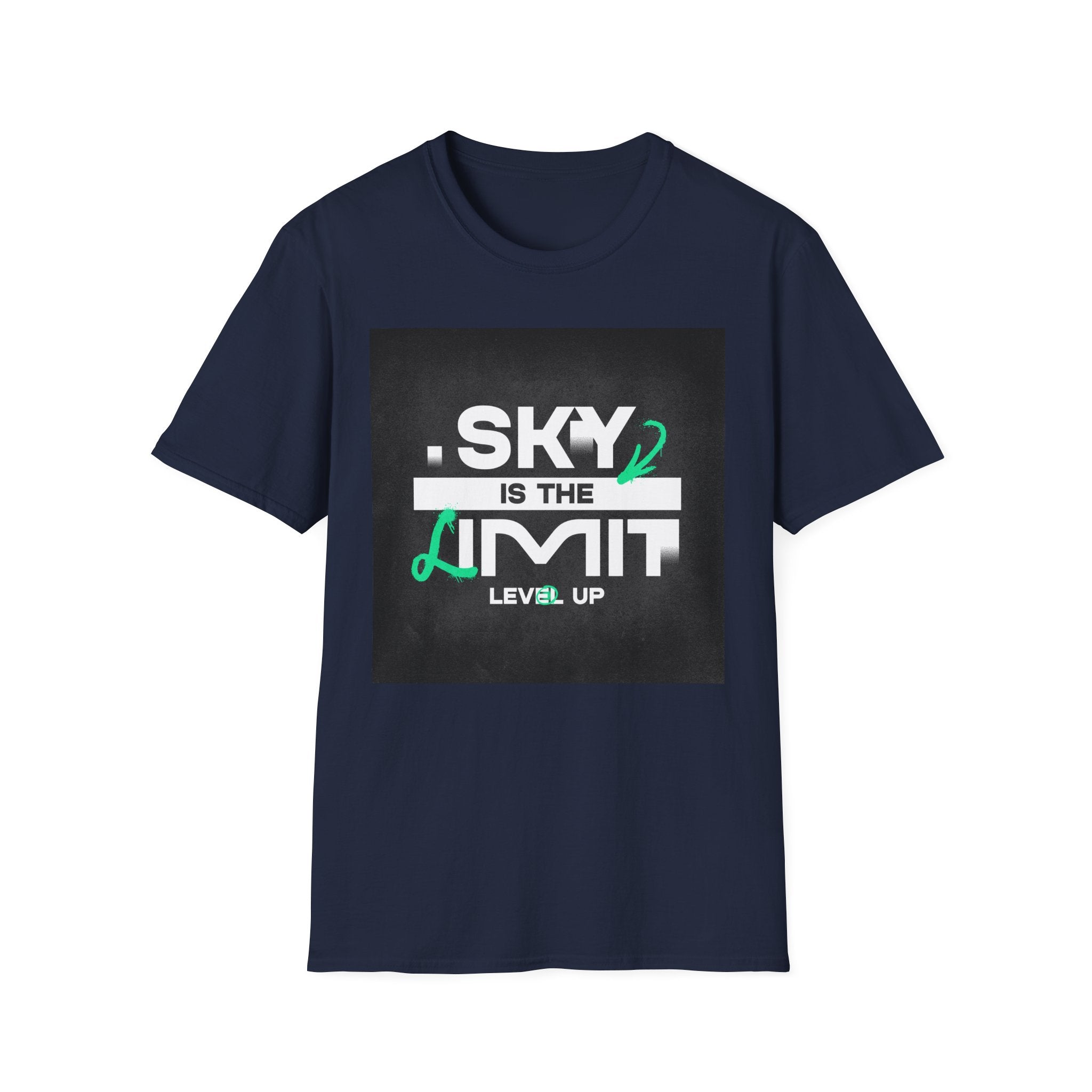 Sky Is the Limit T-Shirt — Level Up Motivational Graphic Tee
