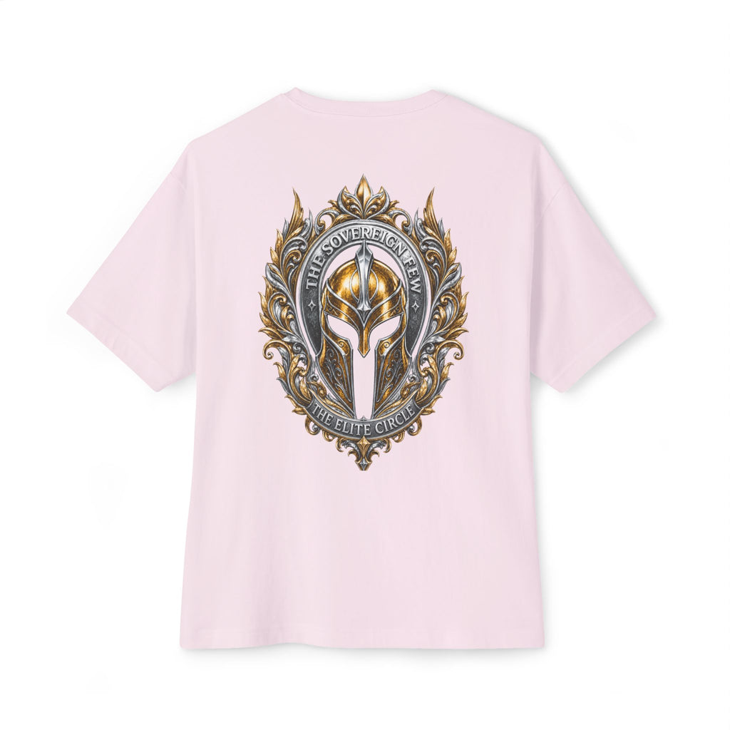 The Elite Circle Graphic Tee — Oversized Boxy White T-Shirt