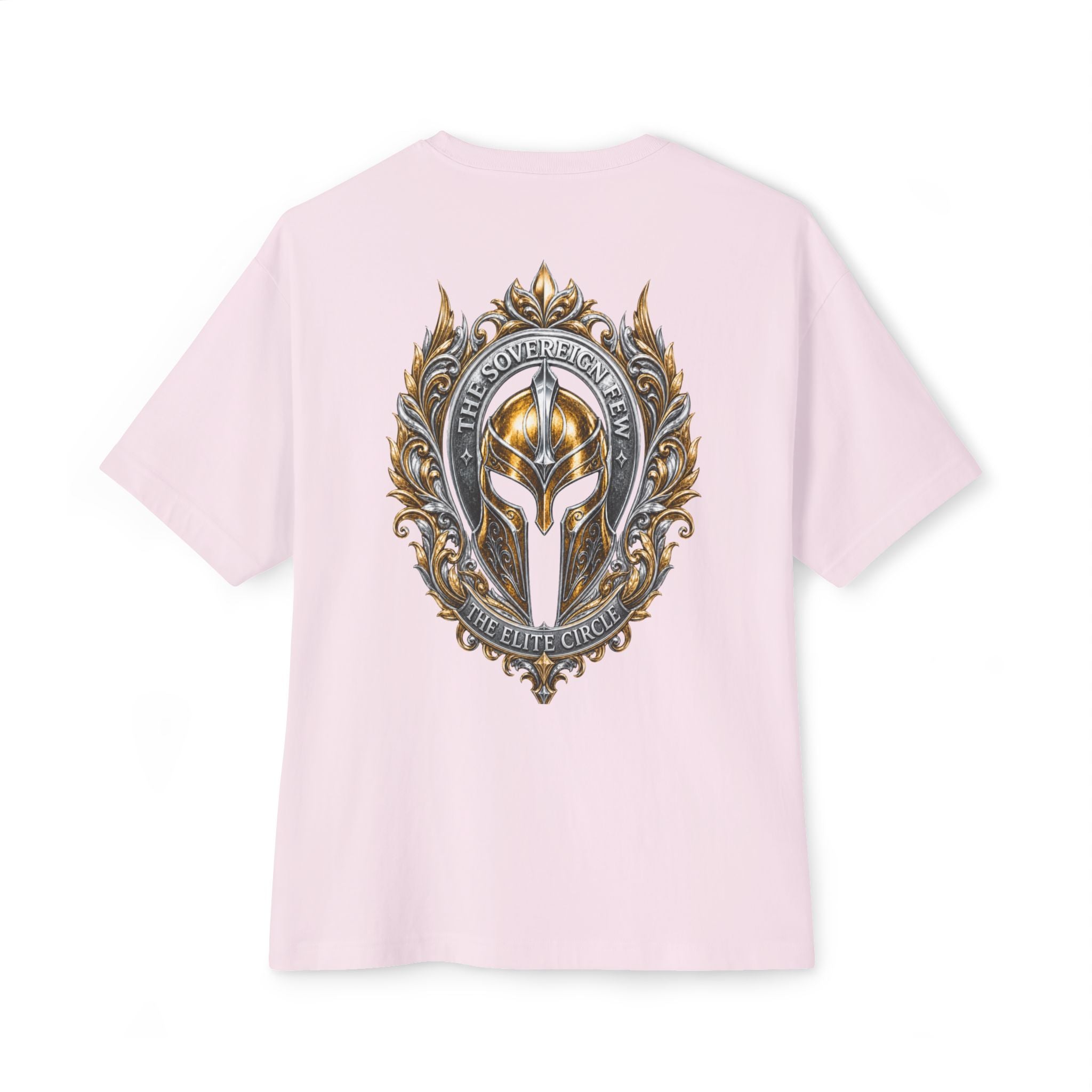 The Elite Circle Graphic Tee — Oversized Boxy White T-Shirt