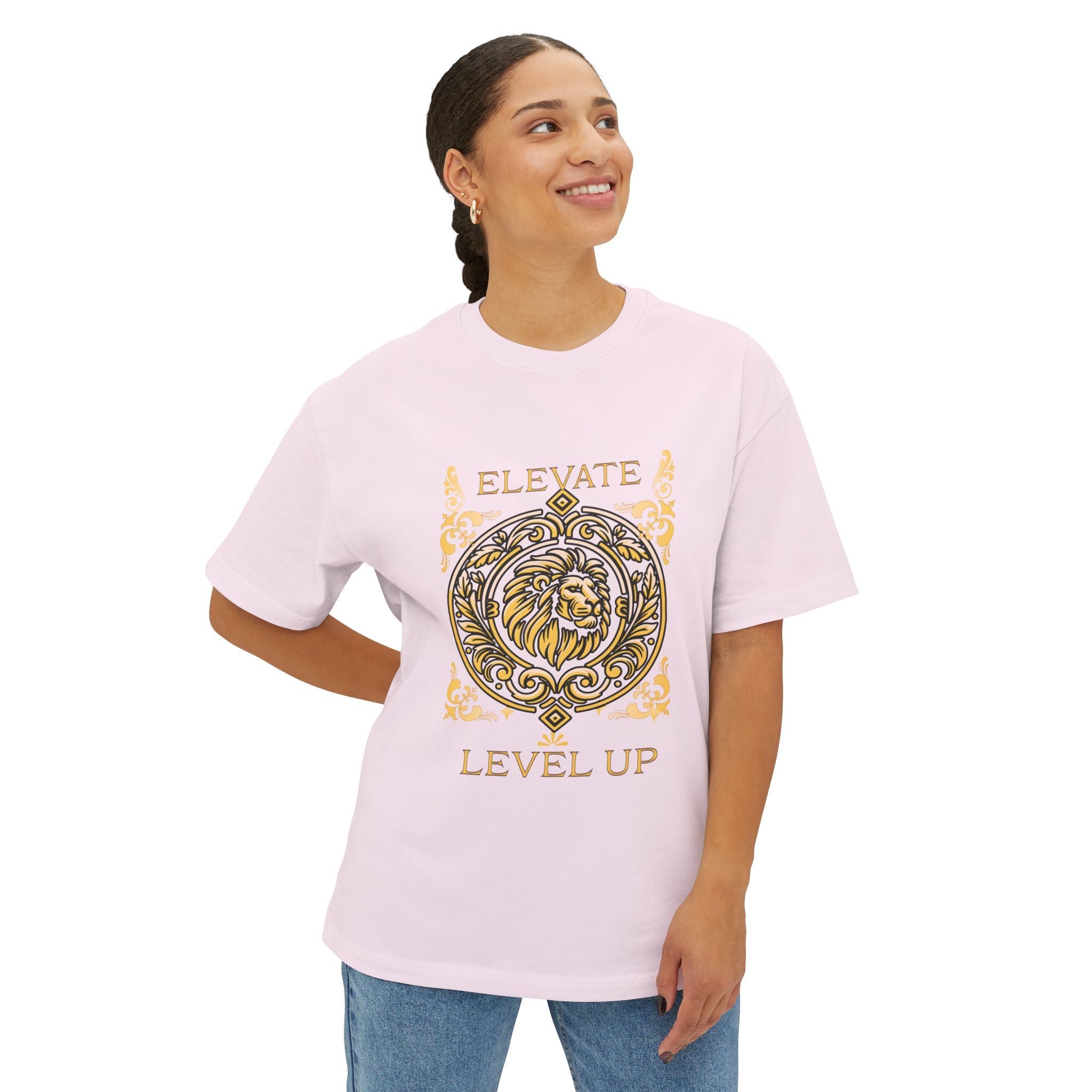 Elevate Level Up Lion Graphic Tee
