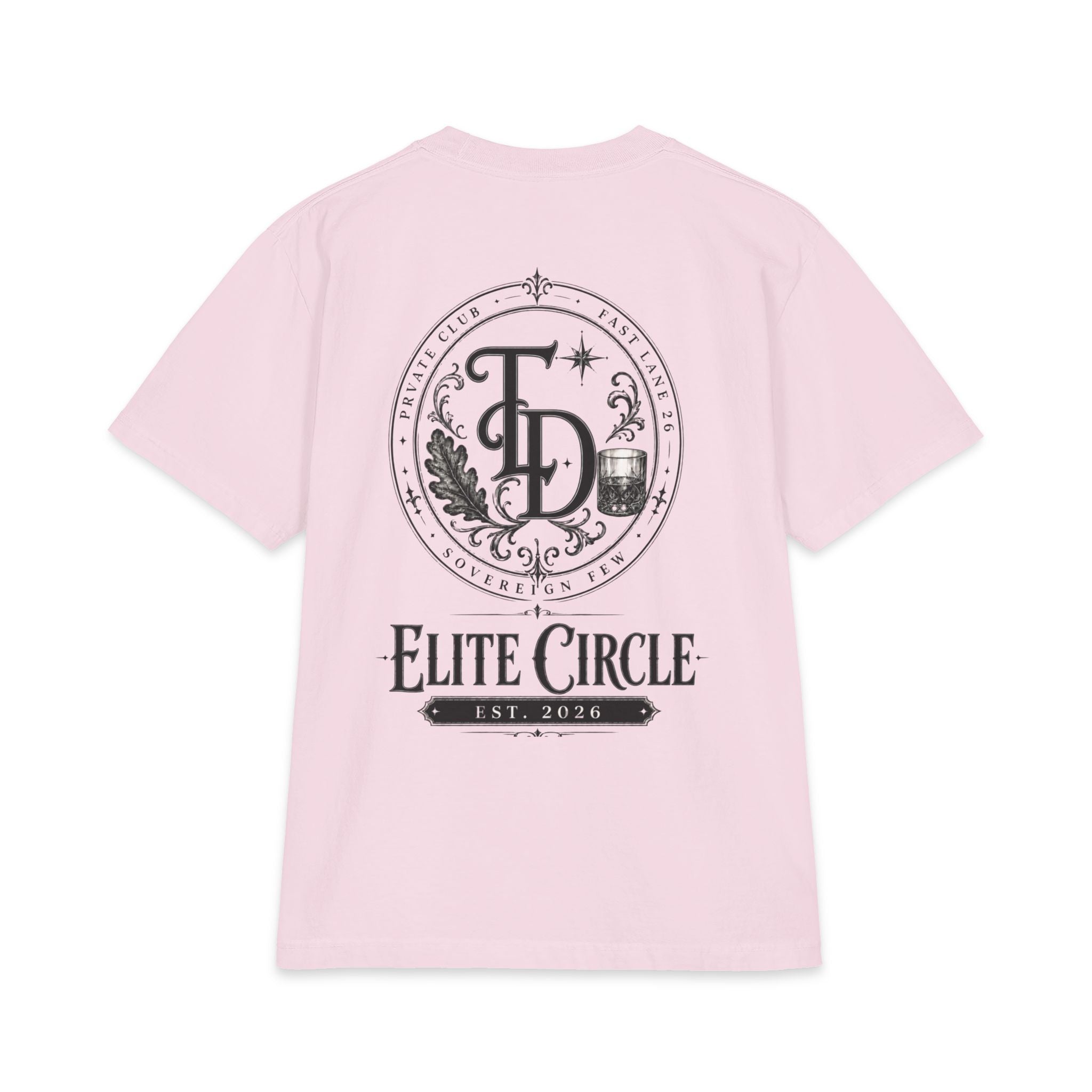 Elite Circle Graphic Tee — 'Elite Circle' Emblem Short Sleeve Shirt