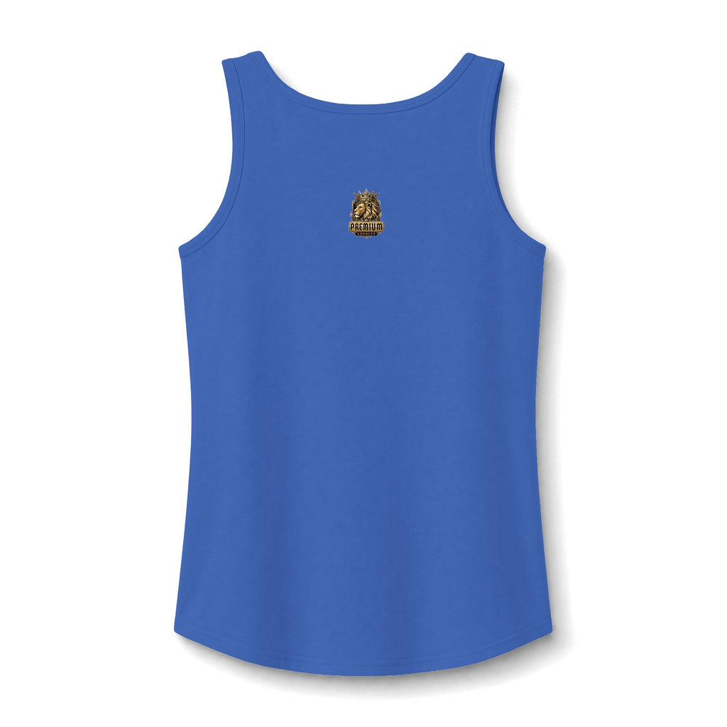Women's Tank Top — Gold Script "Hot Mess" Small Chest Design