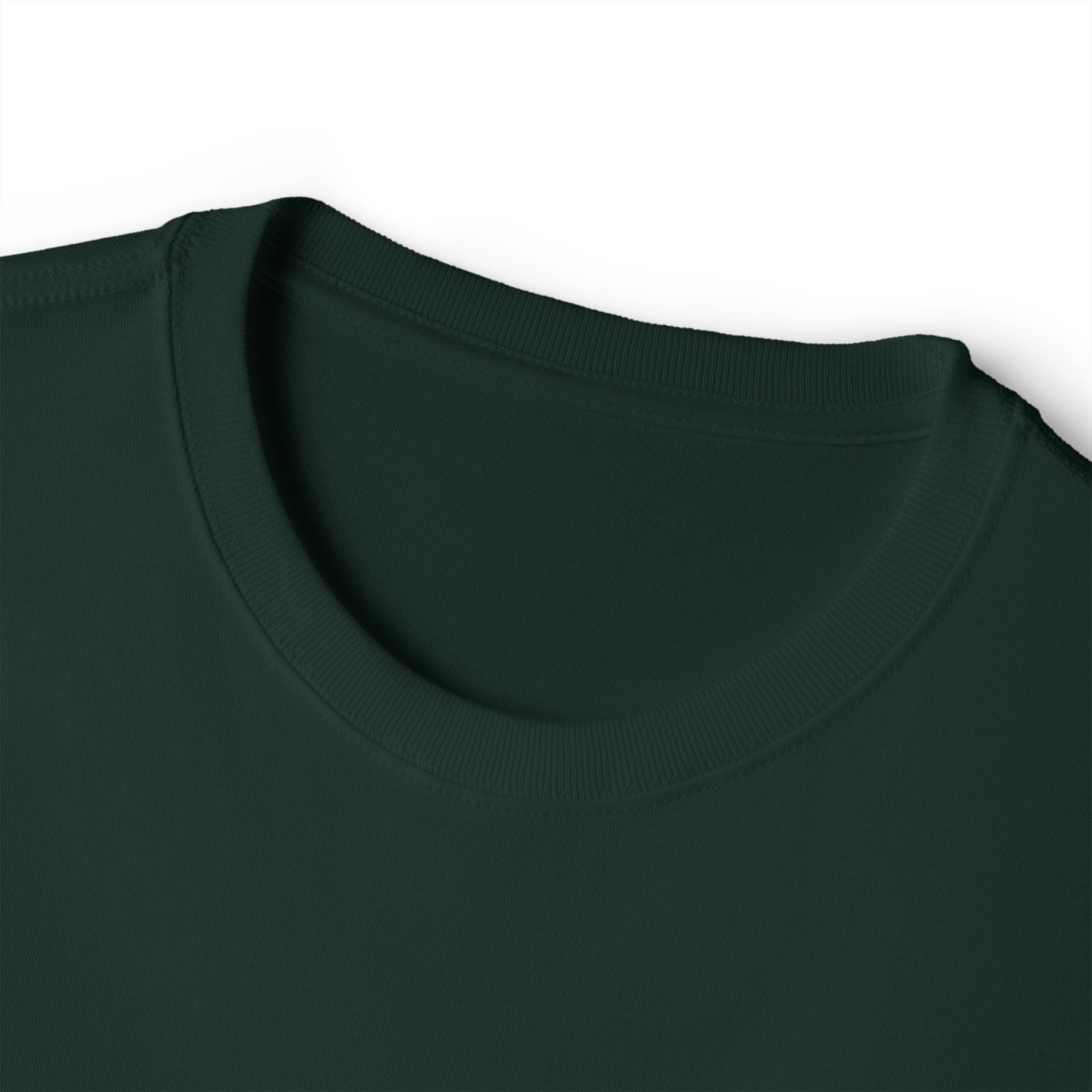 Boxy Tee — Minimal Script Chest Logo Black T‑Shirt