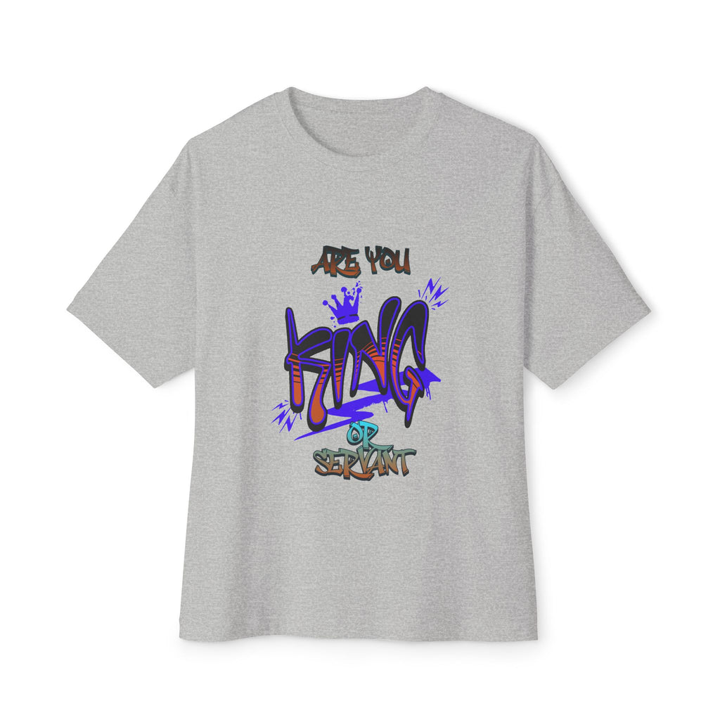 King Graffiti Tee — "Are You King" Streetwear Boxy T‑Shirt