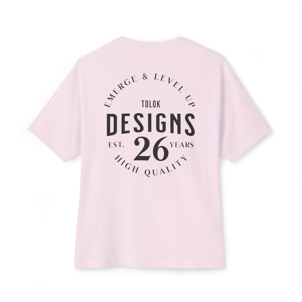 Boxy Tee - 'Designs 26' Minimal Logo Oversized T-Shirt