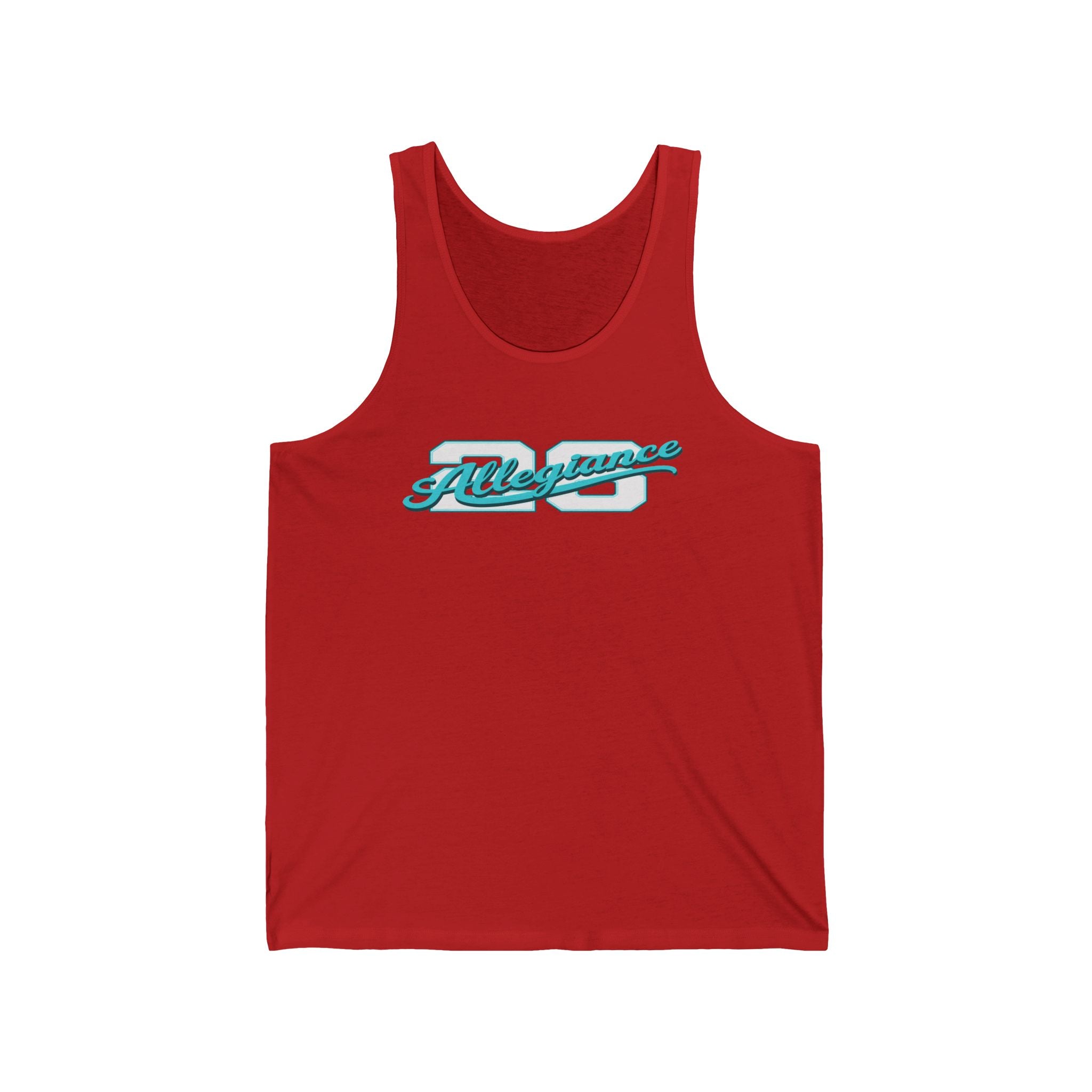 Vintage Athletic Tank Top — 'Allegiance' Script & Number 26 Jersey Back