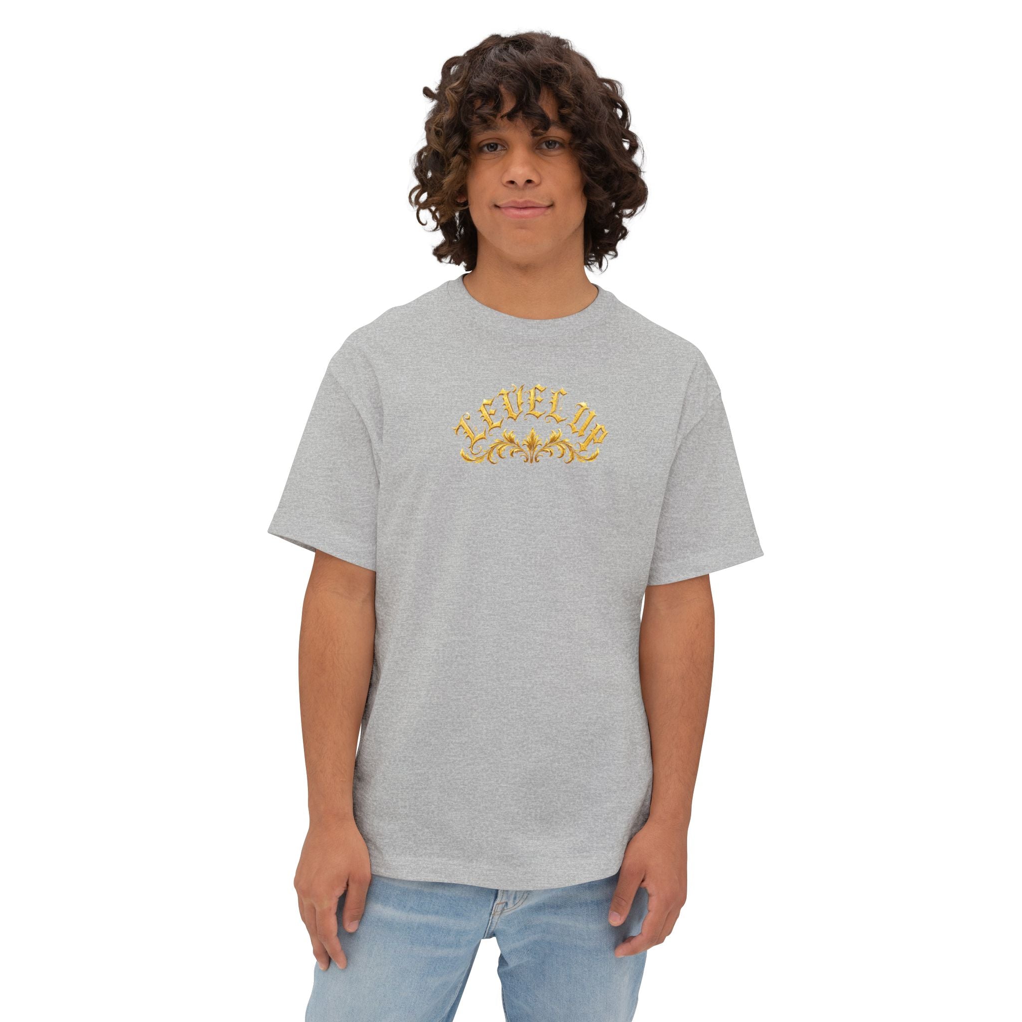 Level Up Gold Monogram Tee