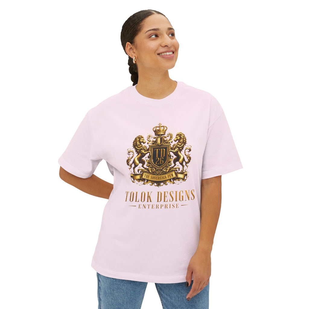 Tee — Luxury Gold Crest Logo "Tolok Designs"