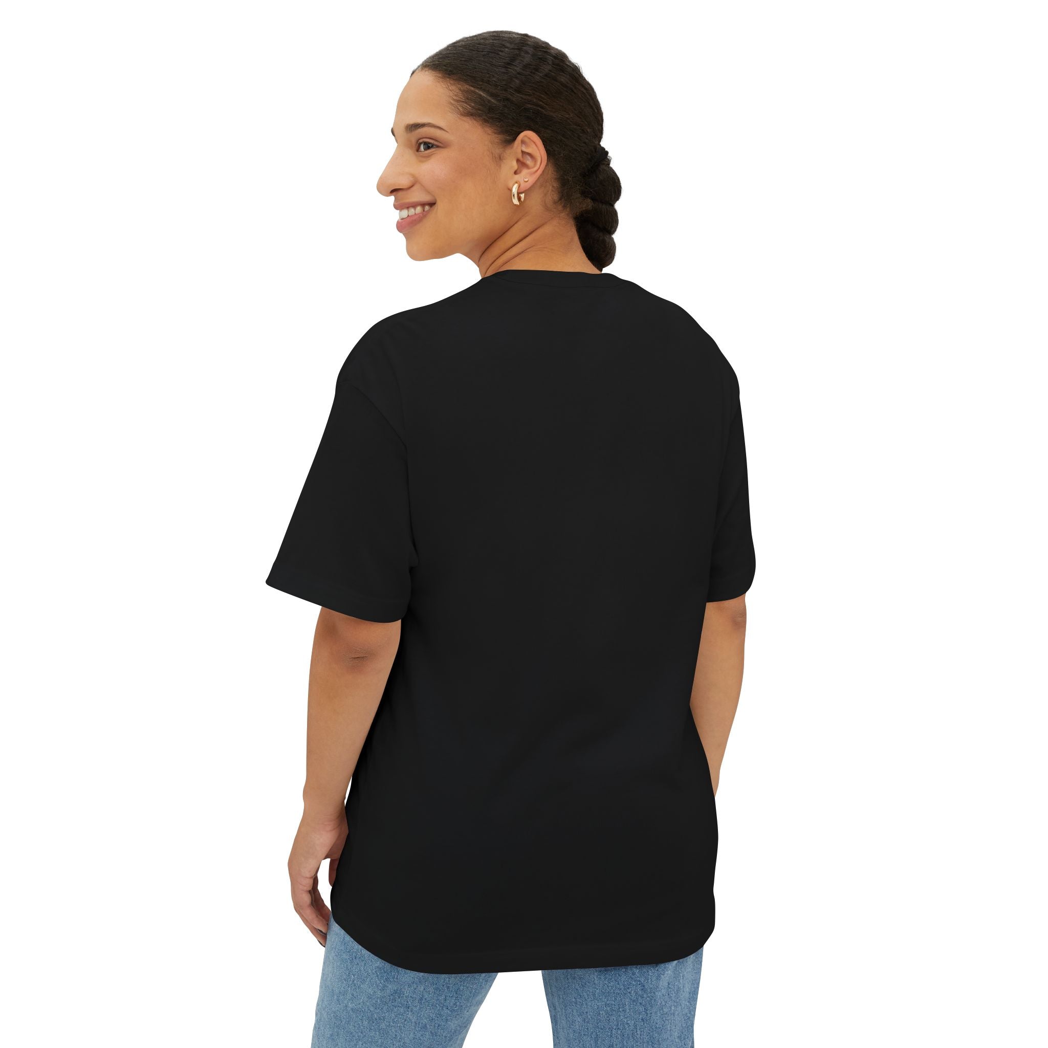 Boxy Tee — Retro Gothic Floral 'Next Level Up' Graphic Shirt