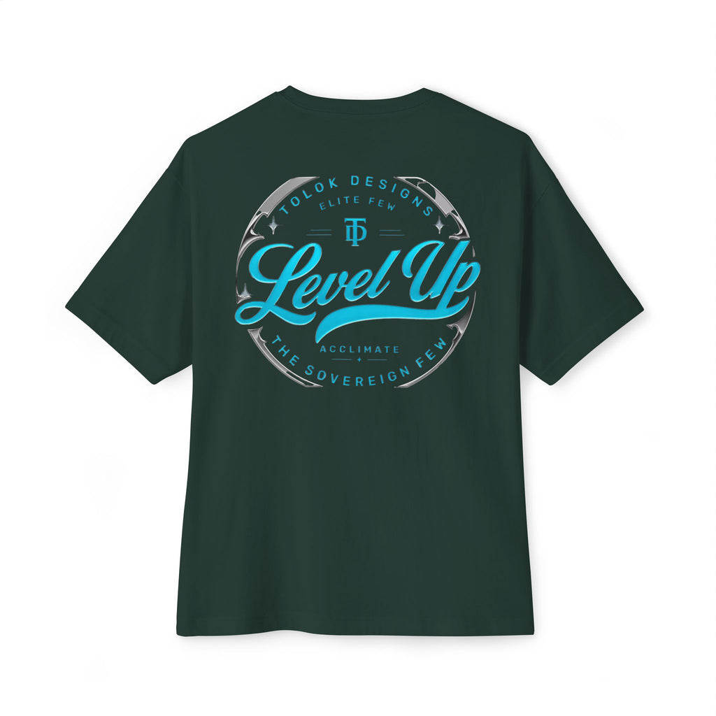Level Up Tee — Graphic Chest Emblem & Back 'Level Up' Design