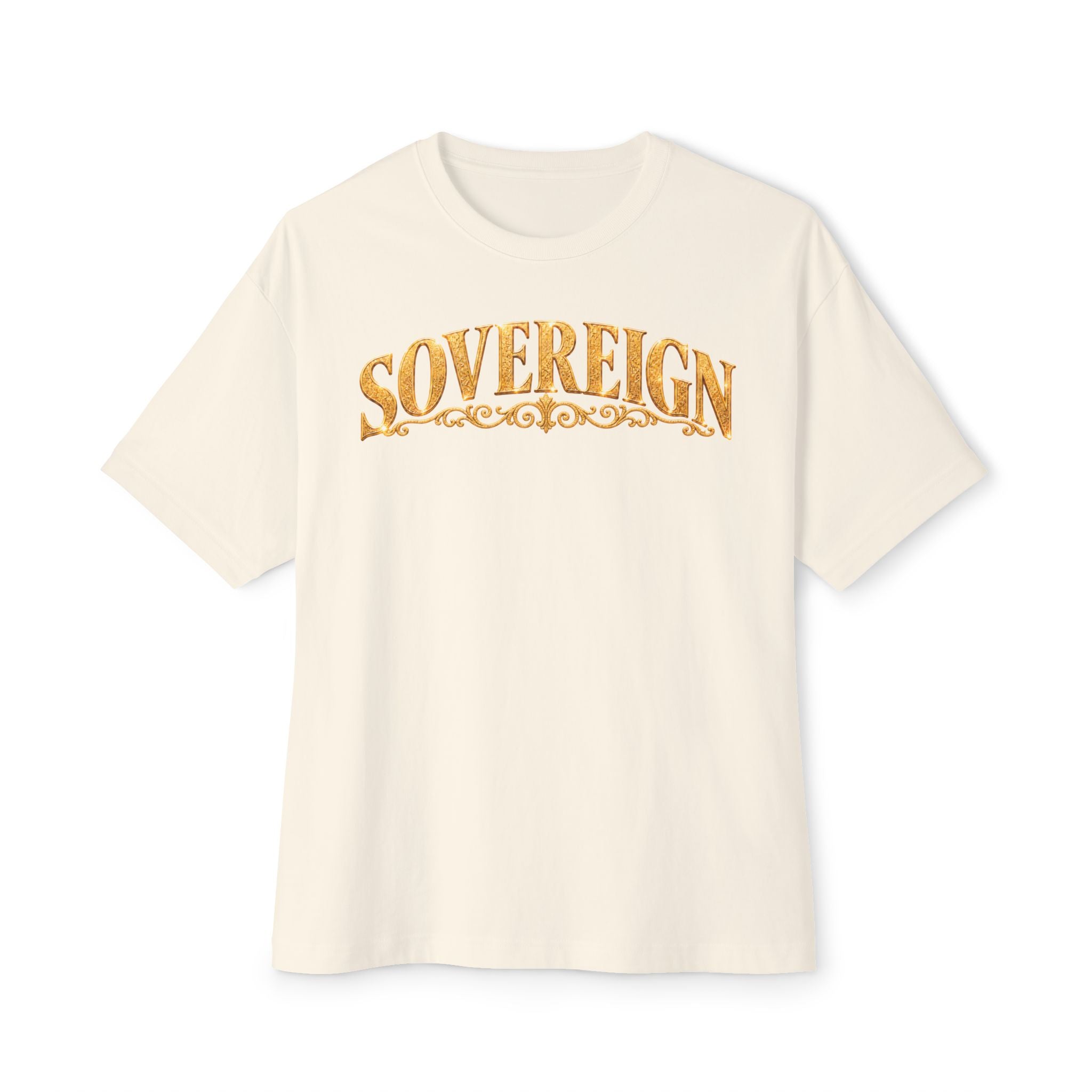Sovereign Gold Cross T‑Shirt — Ornate Religious Graphic Tee