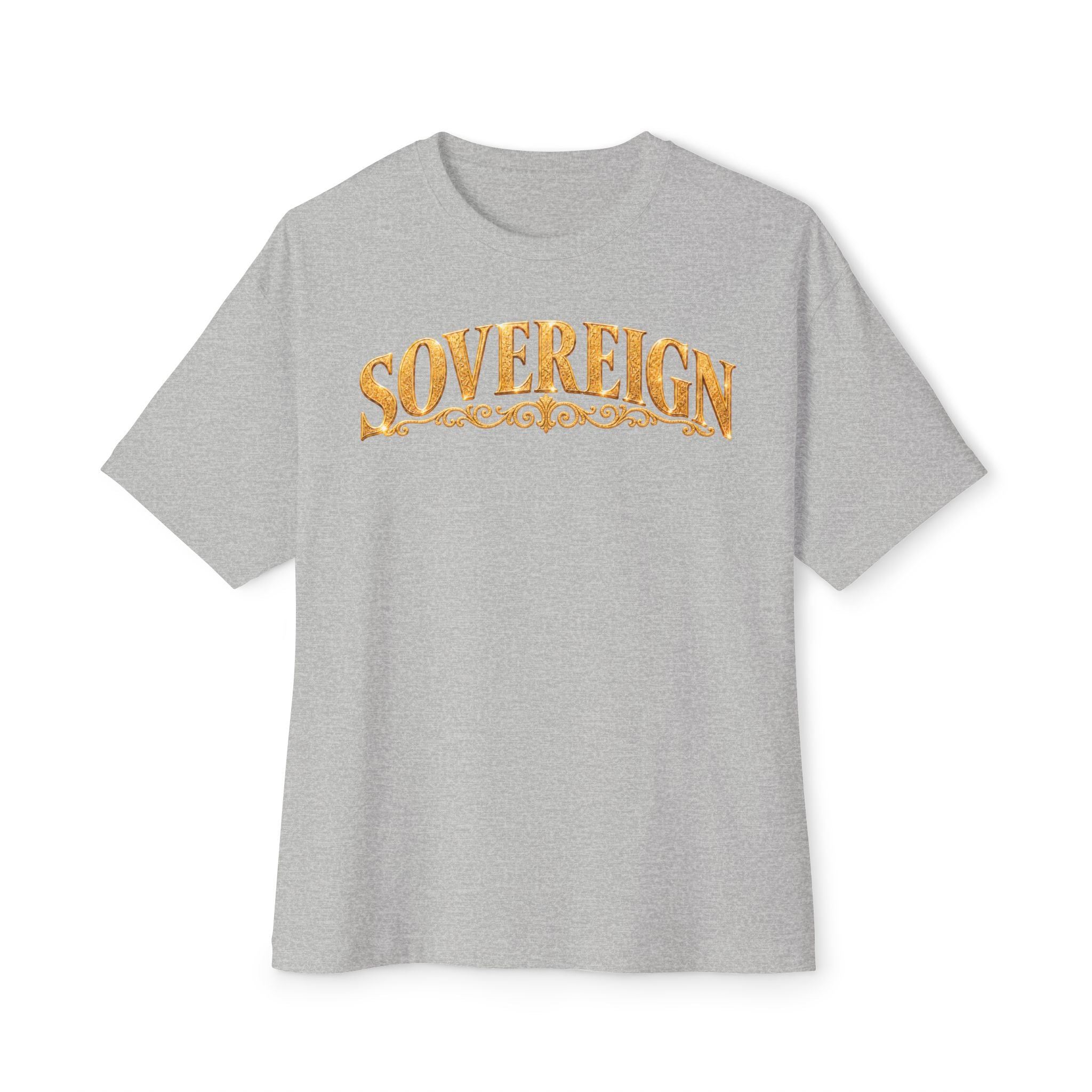 Sovereign Gold Cross T‑Shirt — Ornate Religious Graphic Tee