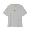 Bold Few Crest Tee — Minimalist White Oversized Shirt with Crown Logo