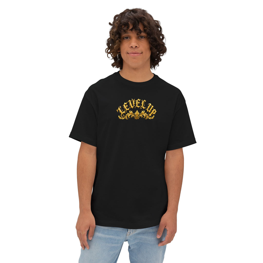 Level Up Gold Monogram Tee