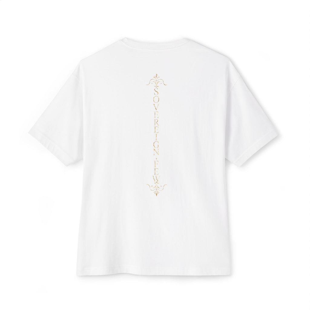 Sovereign Blessings T‑Shirt — Ornate Gold Script Short Sleeve