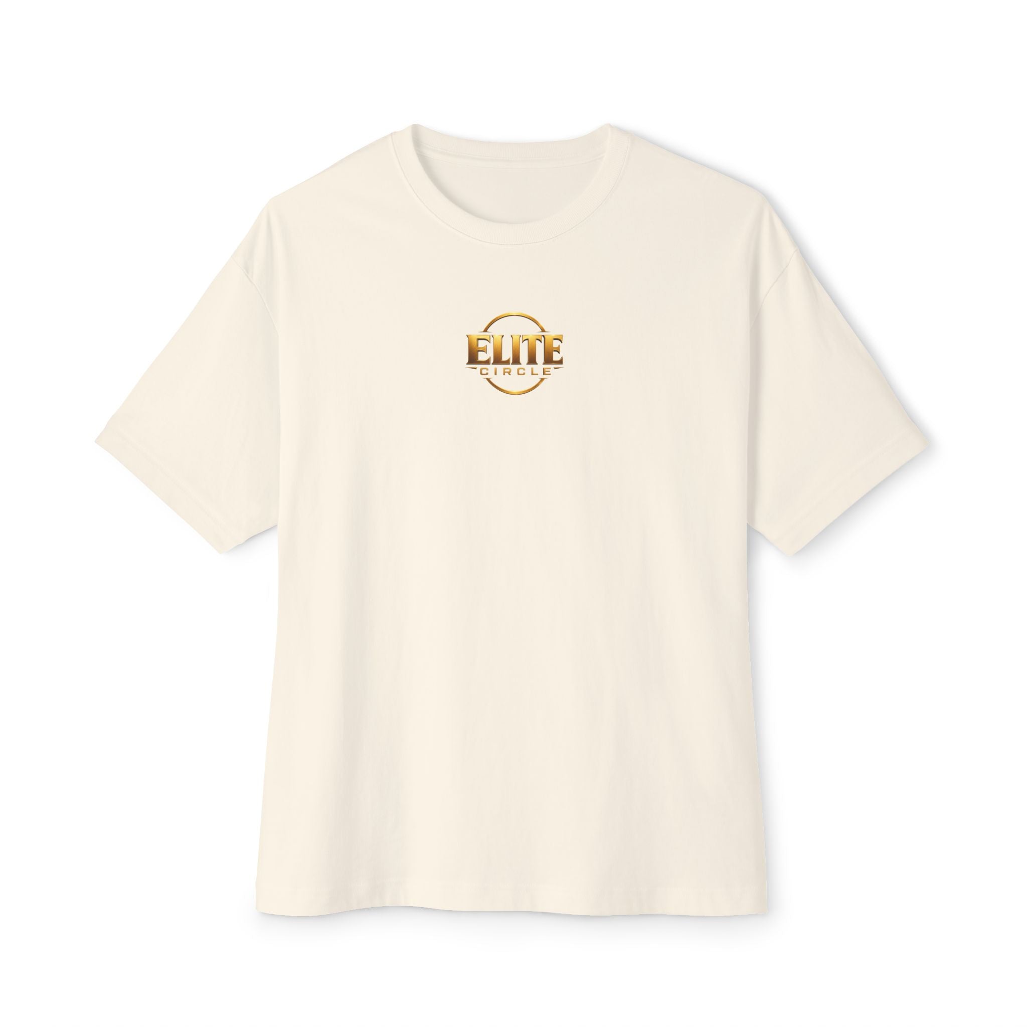 Elite Shield Tee — The Elite Few Gold Crest Oversized T‑Shirt