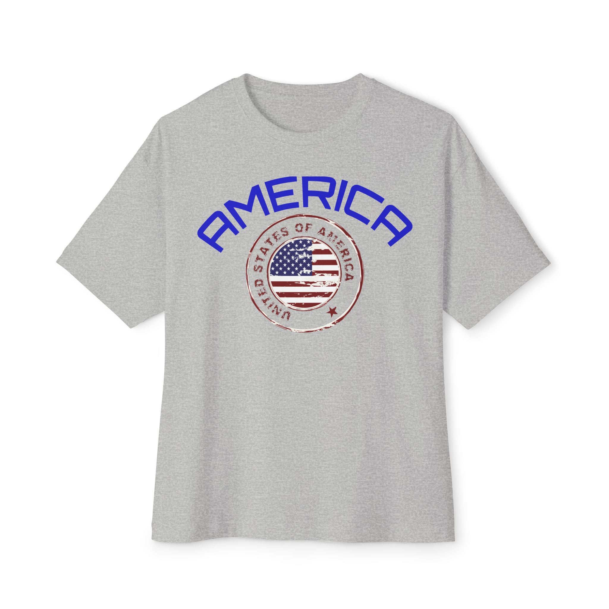 America Flag T-Shirt — Vintage USA Graphic Tee (Front 'AMERICA' & Back Flag)