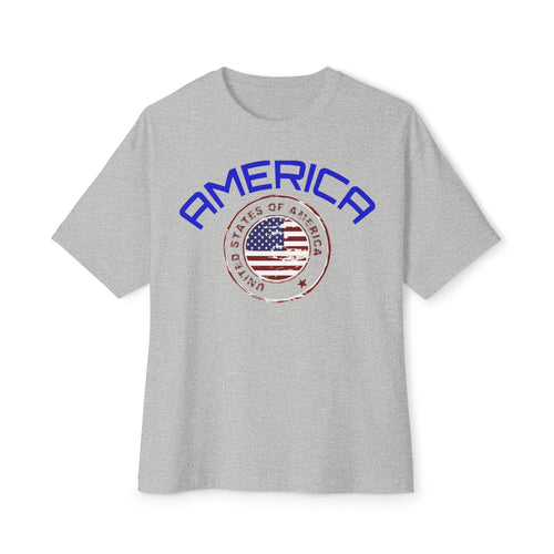 America Flag T-Shirt — Vintage USA Graphic Tee (Front 'AMERICA' & Back Flag)
