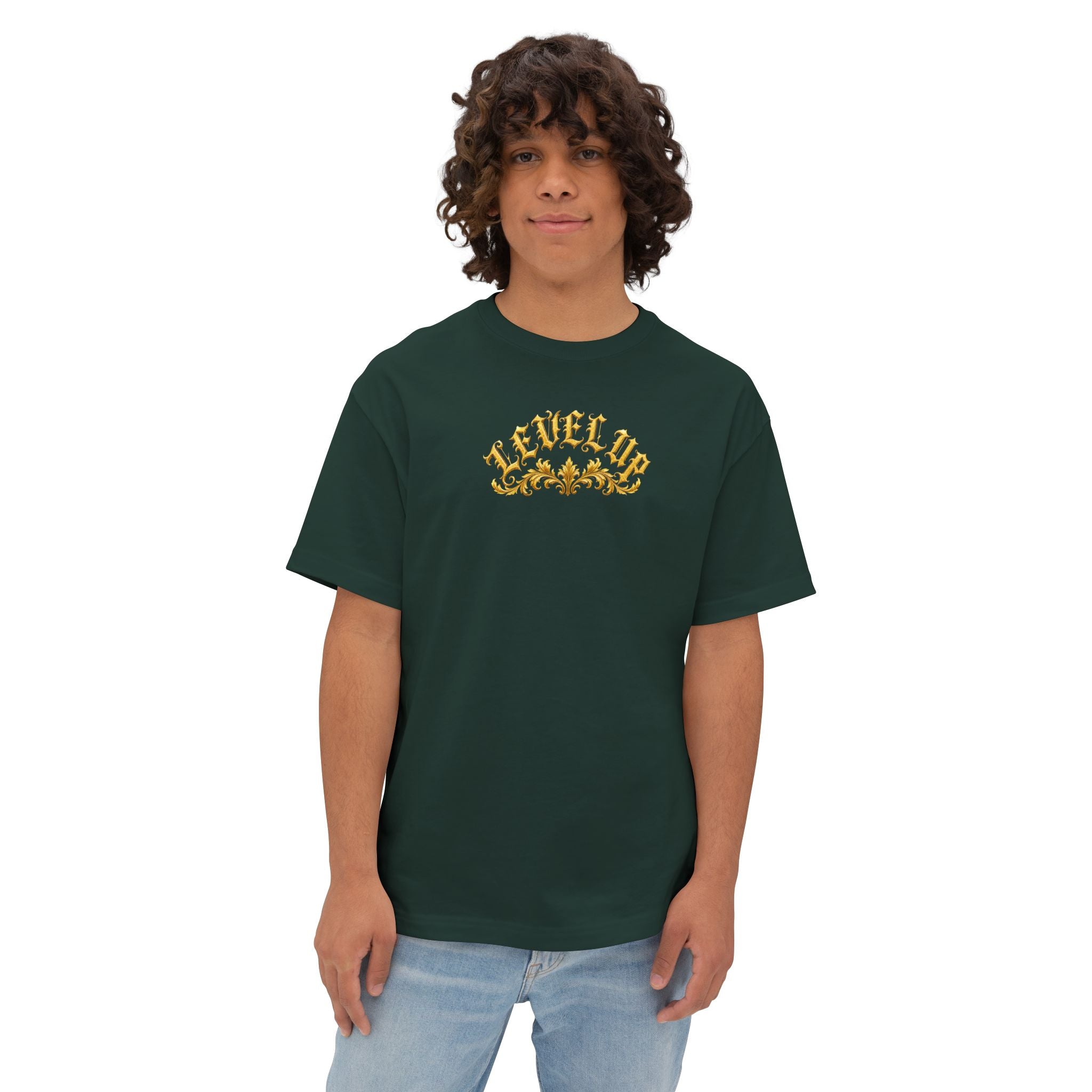 Level Up Gold Monogram Tee
