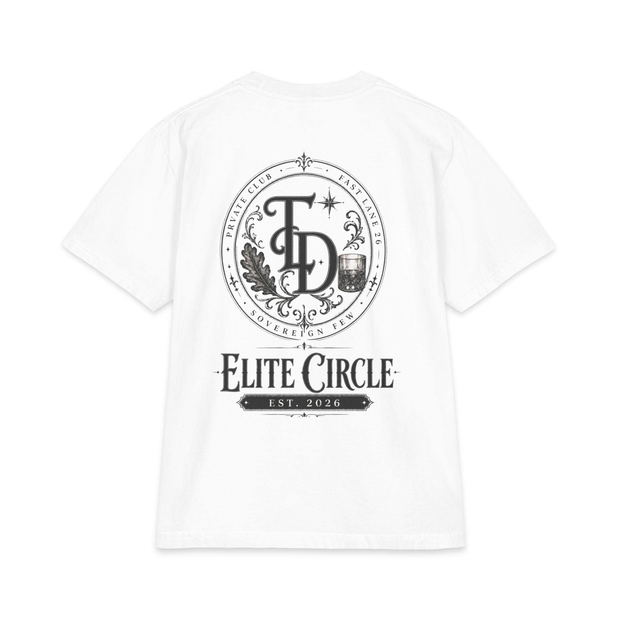 Elite Circle Graphic Tee — 'Elite Circle' Emblem Short Sleeve Shirt