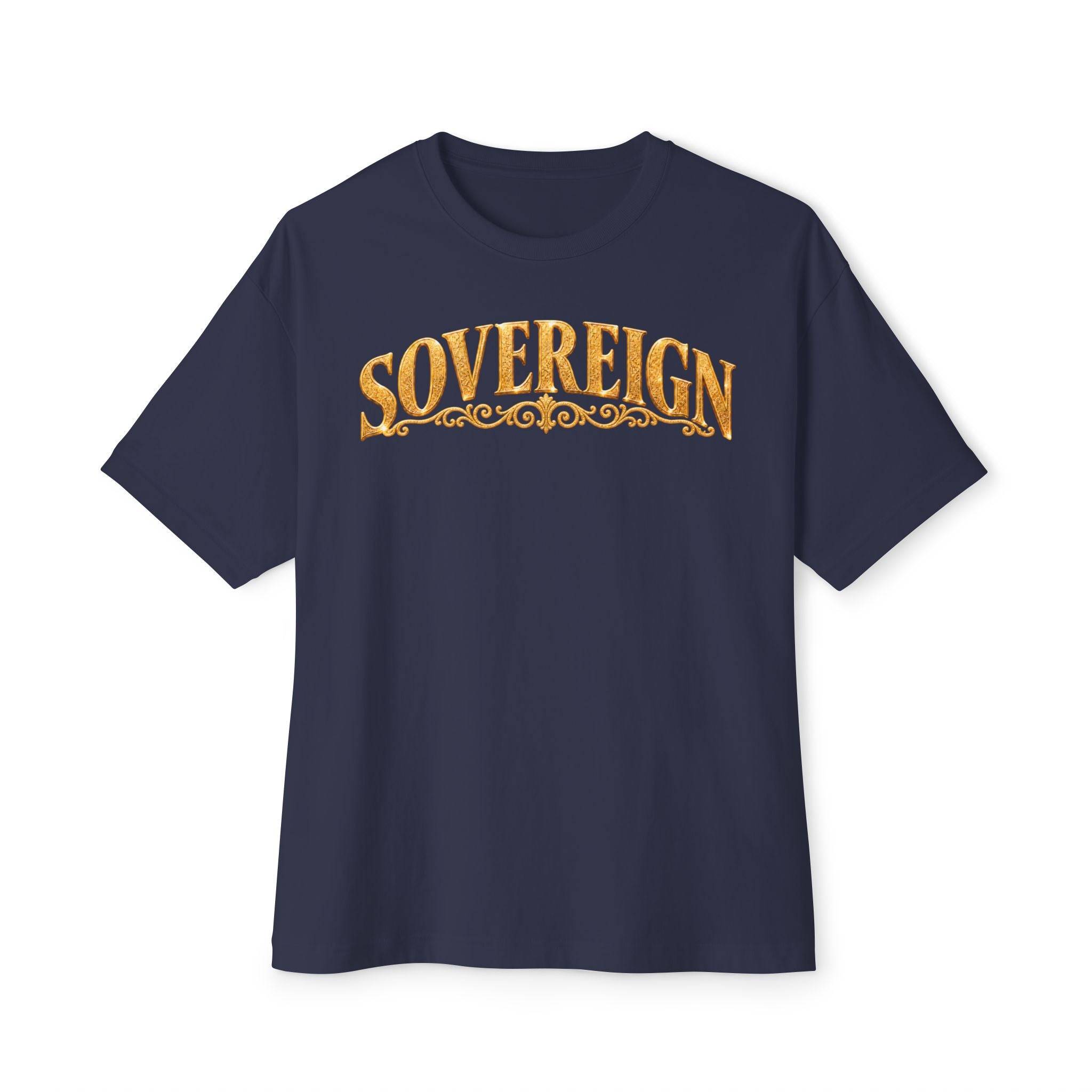 Sovereign Gold Cross T‑Shirt — Ornate Religious Graphic Tee
