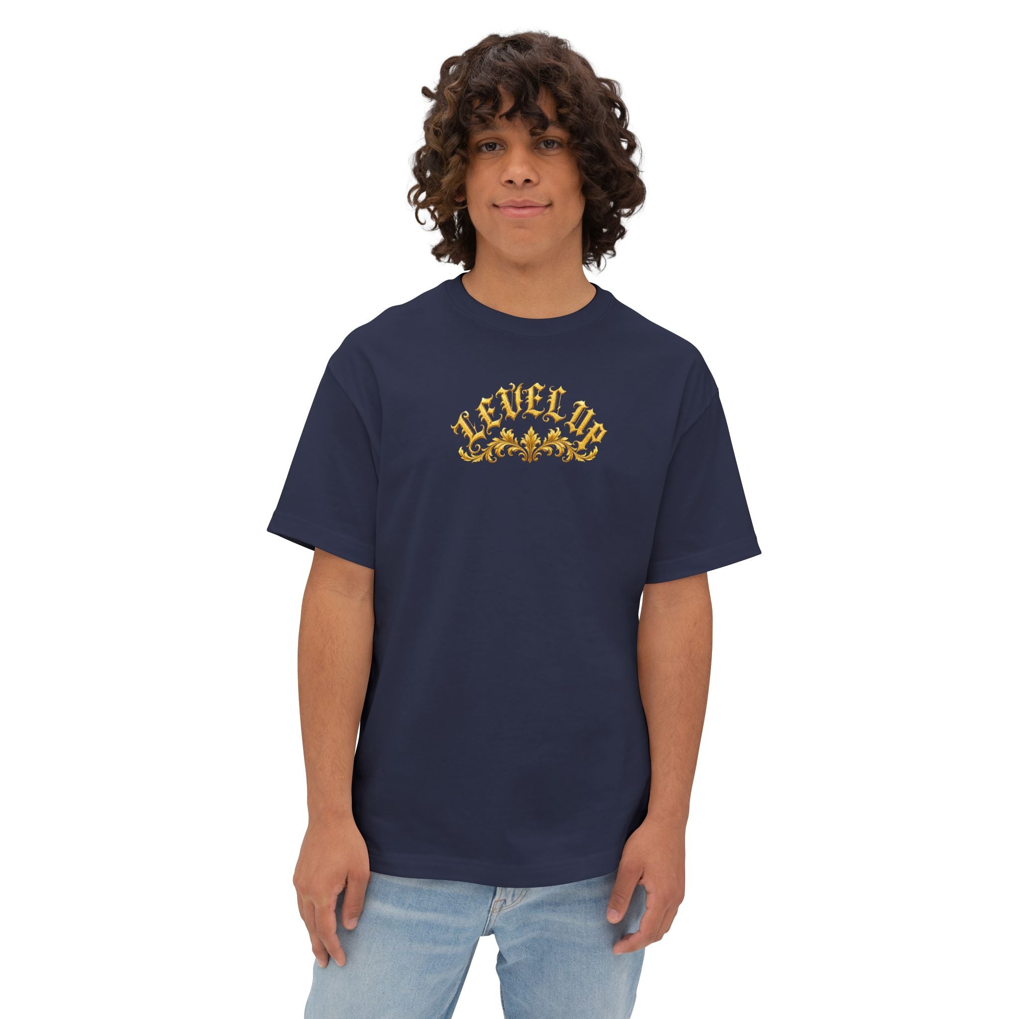 Level Up Gold Monogram Tee