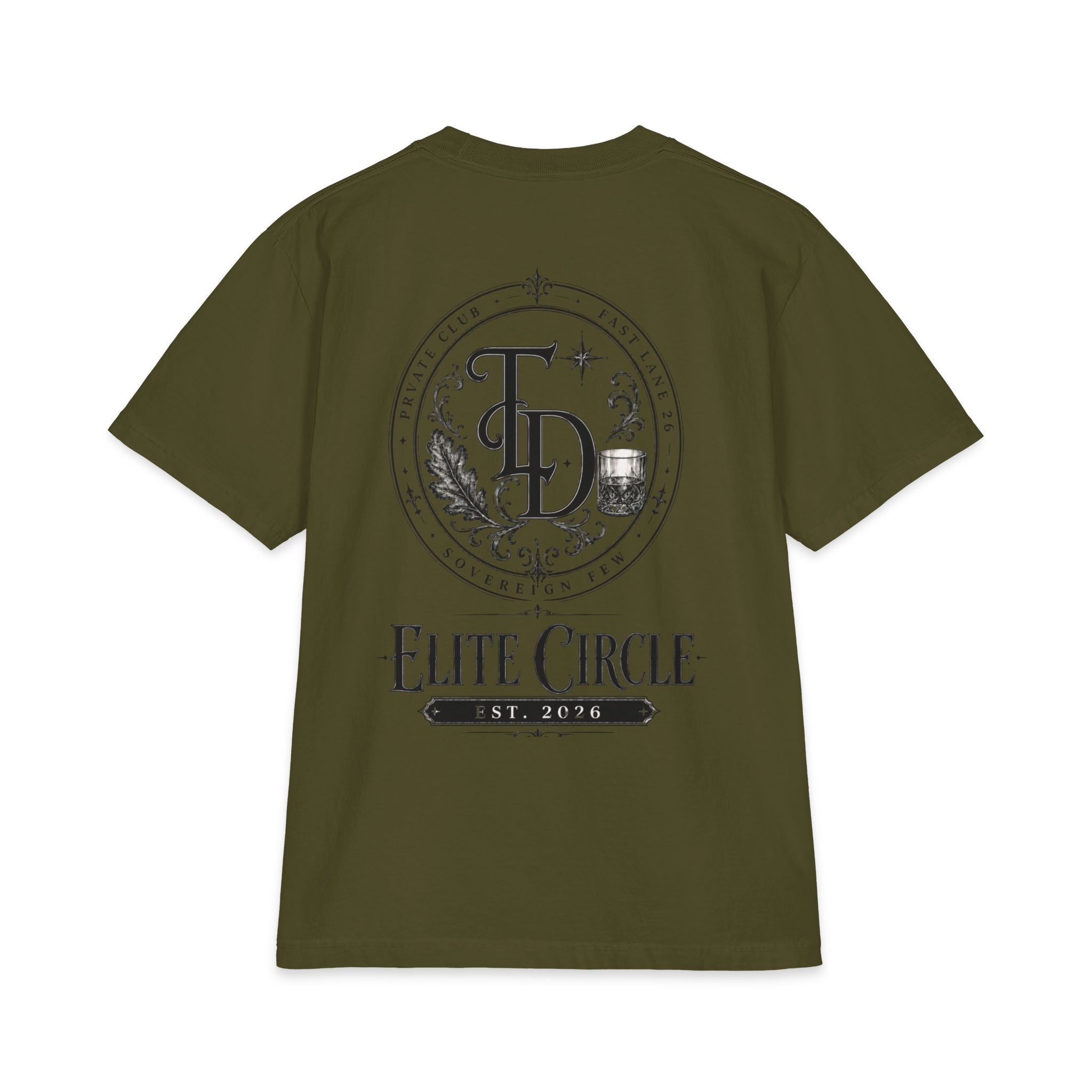 Elite Circle Graphic Tee — 'Elite Circle' Emblem Short Sleeve Shirt