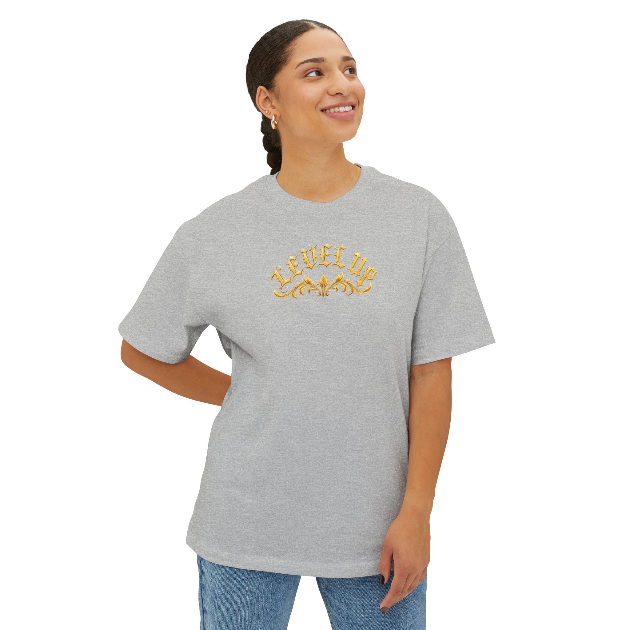 Level Up Gold Monogram Tee