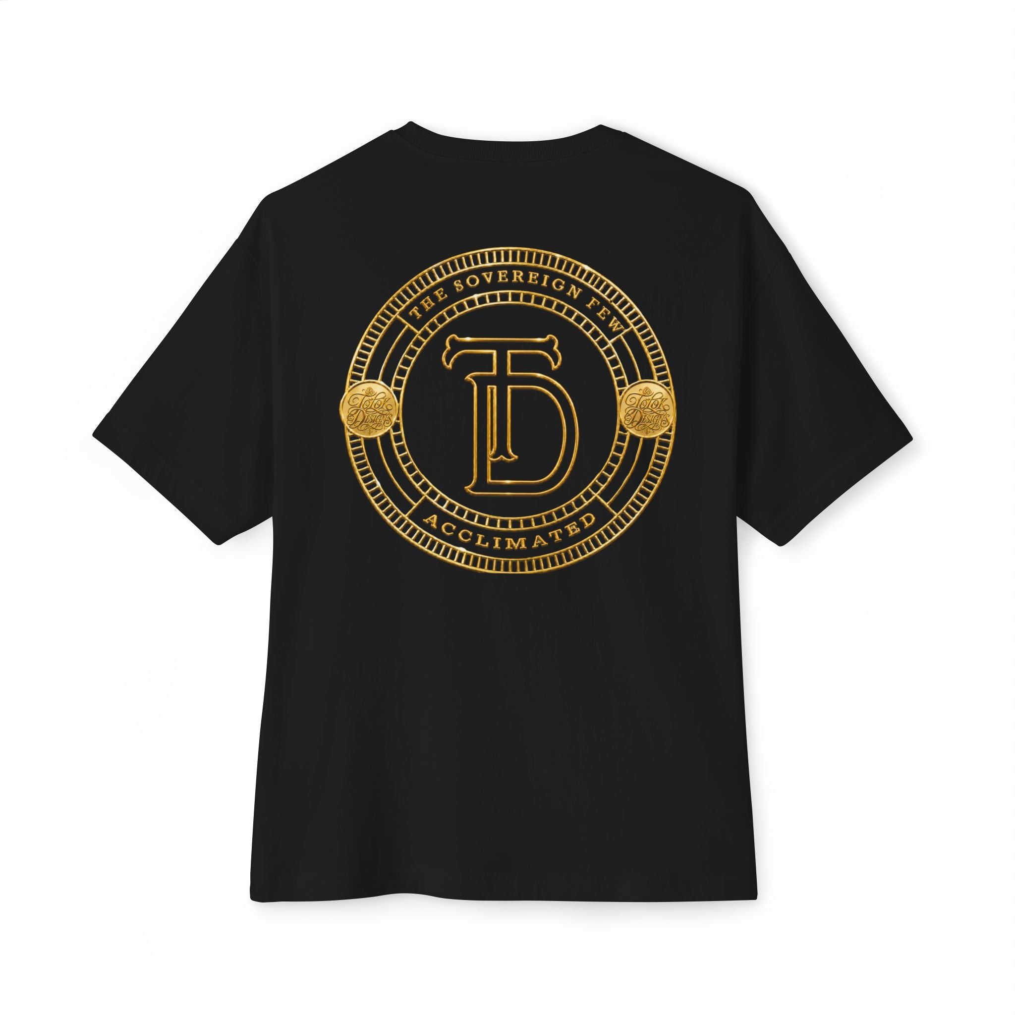 Gold Monogram Crest Tee