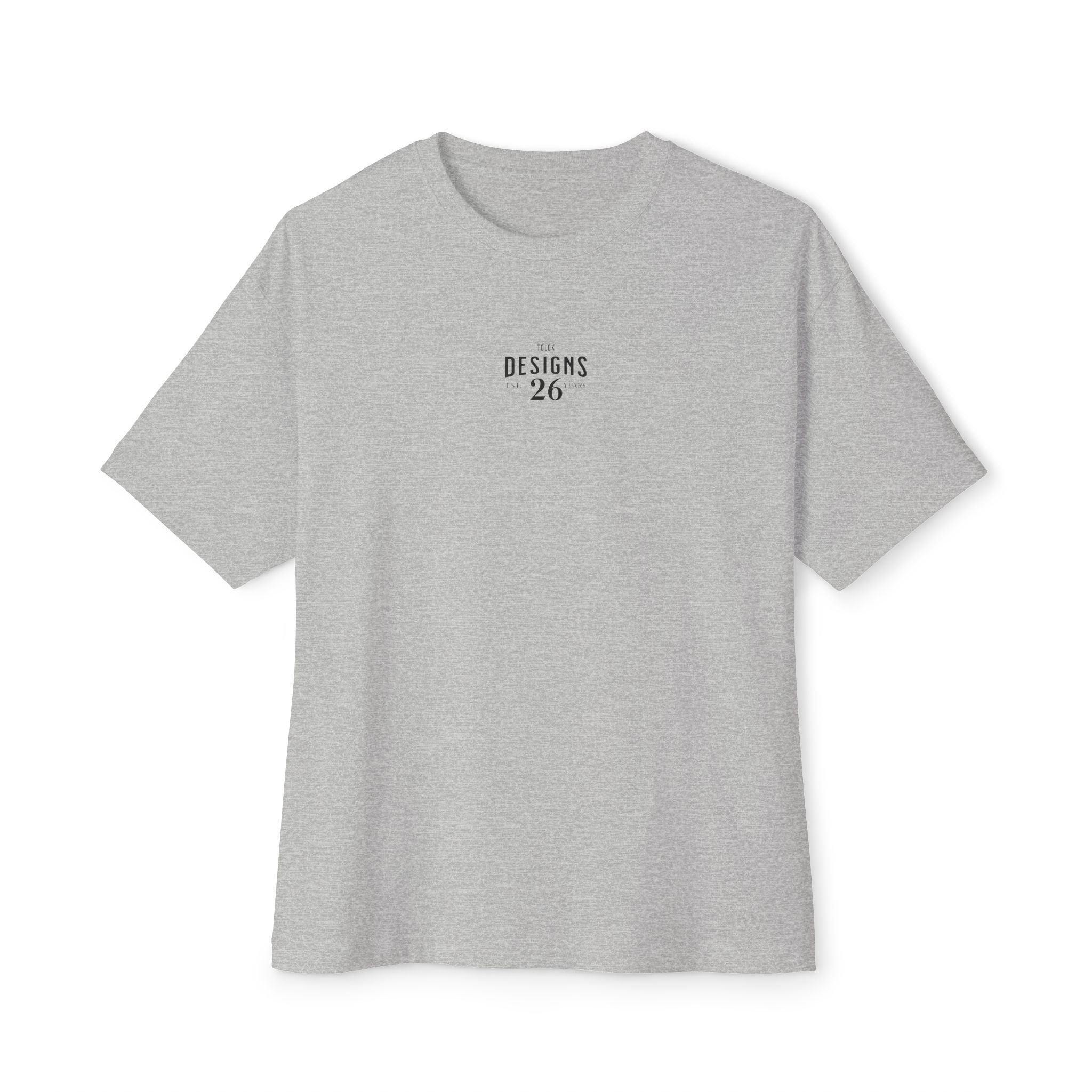 Boxy Tee - 'Designs 26' Minimal Logo Oversized T-Shirt