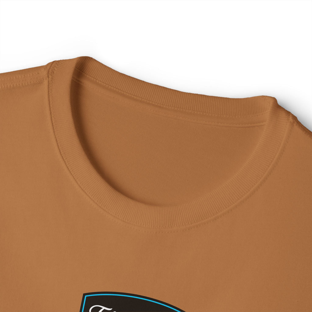 Vintage Patch Tee — "Fresh Design" Chest Logo Boxy T‑Shirt
