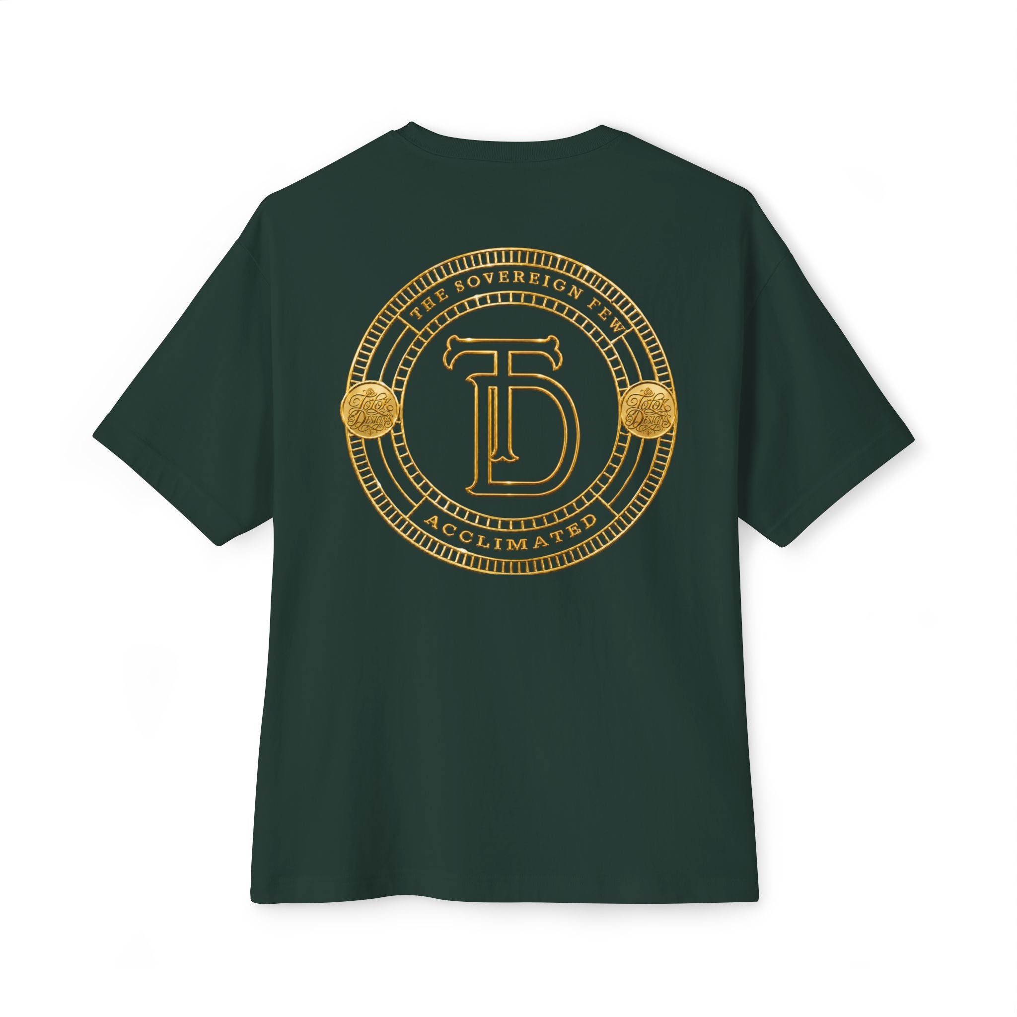 Gold Monogram Crest Tee