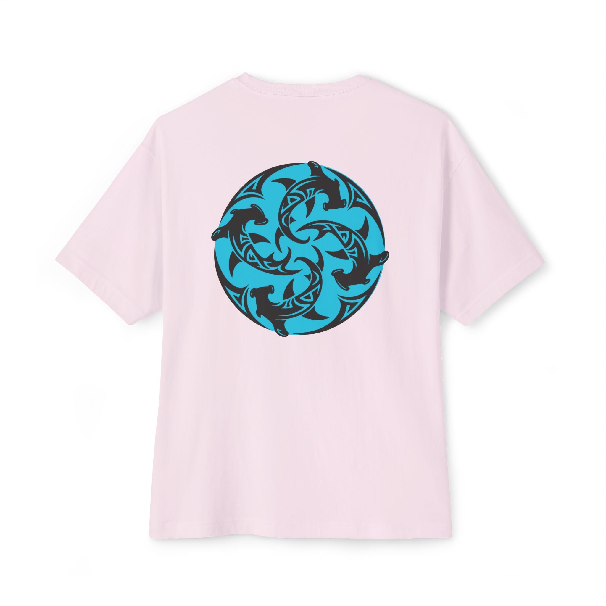 Shark Mandala Tee — Ocean Tribal Graphic Boxy T‑Shirt