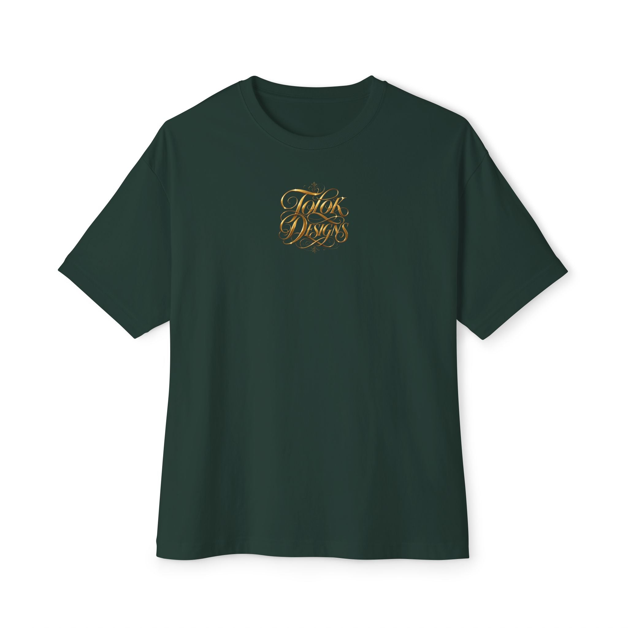 Sovereign Blessings T‑Shirt — Ornate Gold Script Short Sleeve