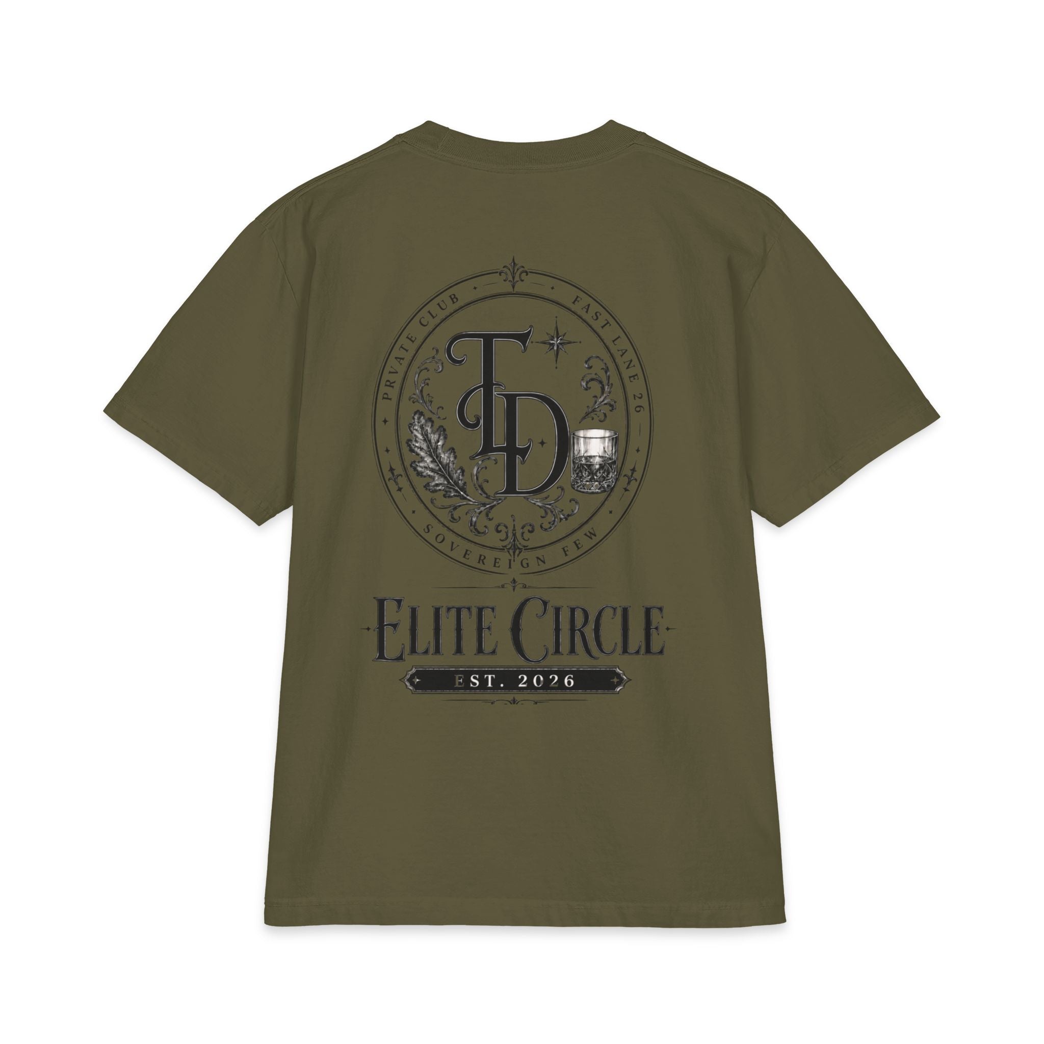 Elite Circle Graphic Tee — 'Elite Circle' Emblem Short Sleeve Shirt
