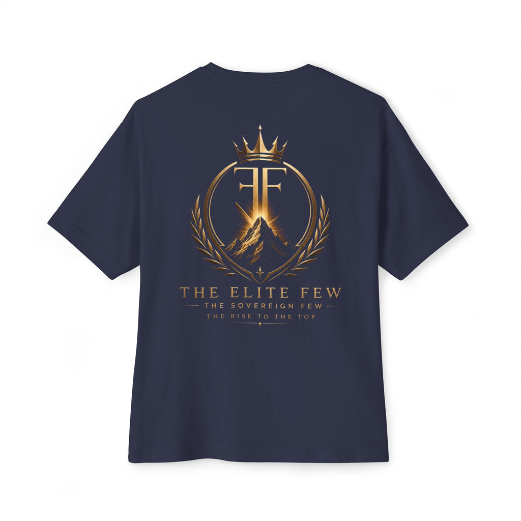 Elite Shield Tee — The Elite Few Gold Crest Oversized T‑Shirt
