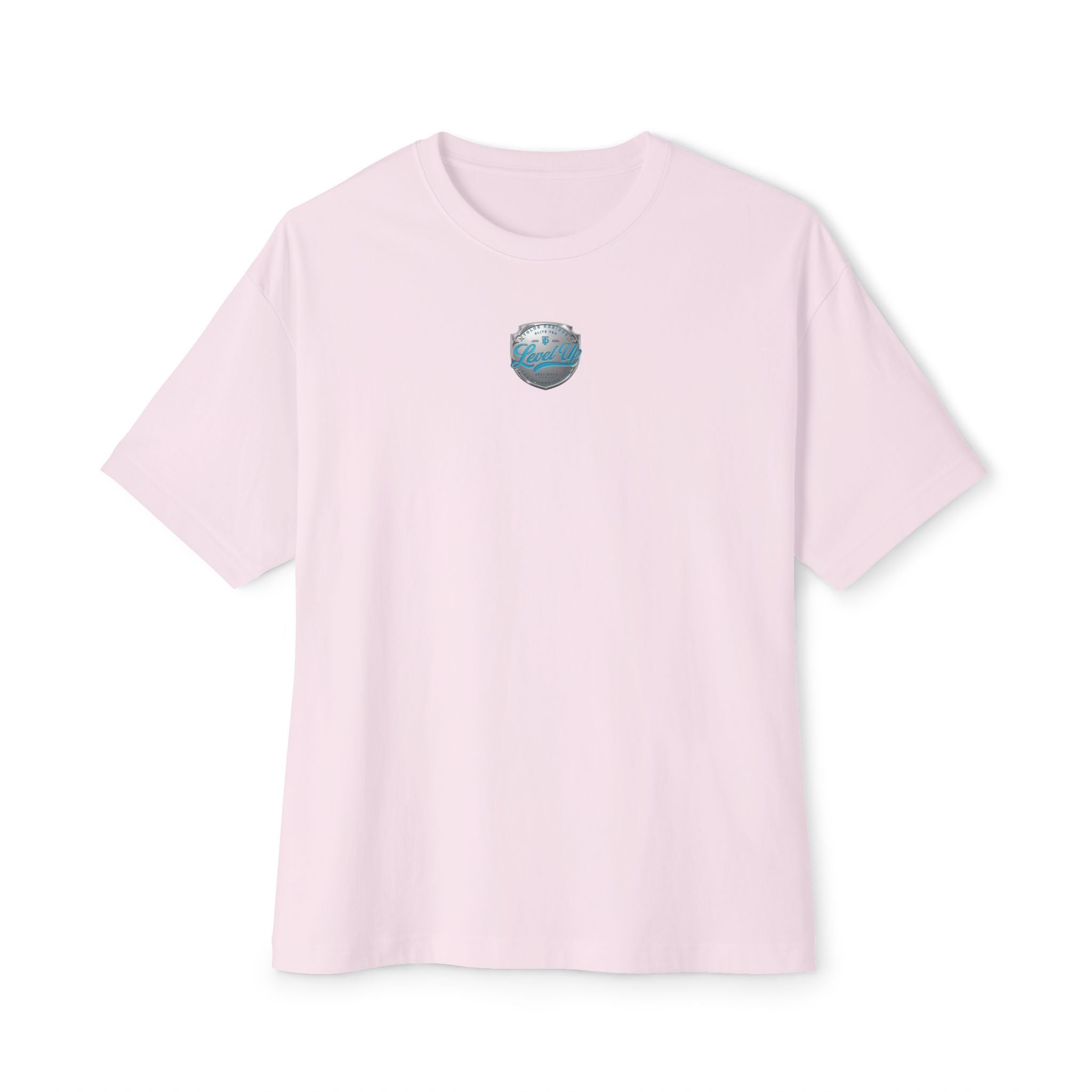 Level Up Tee — Graphic Chest Emblem & Back 'Level Up' Design