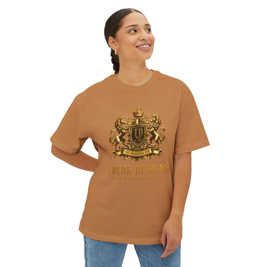 Tee — Luxury Gold Crest Logo "Tolok Designs"