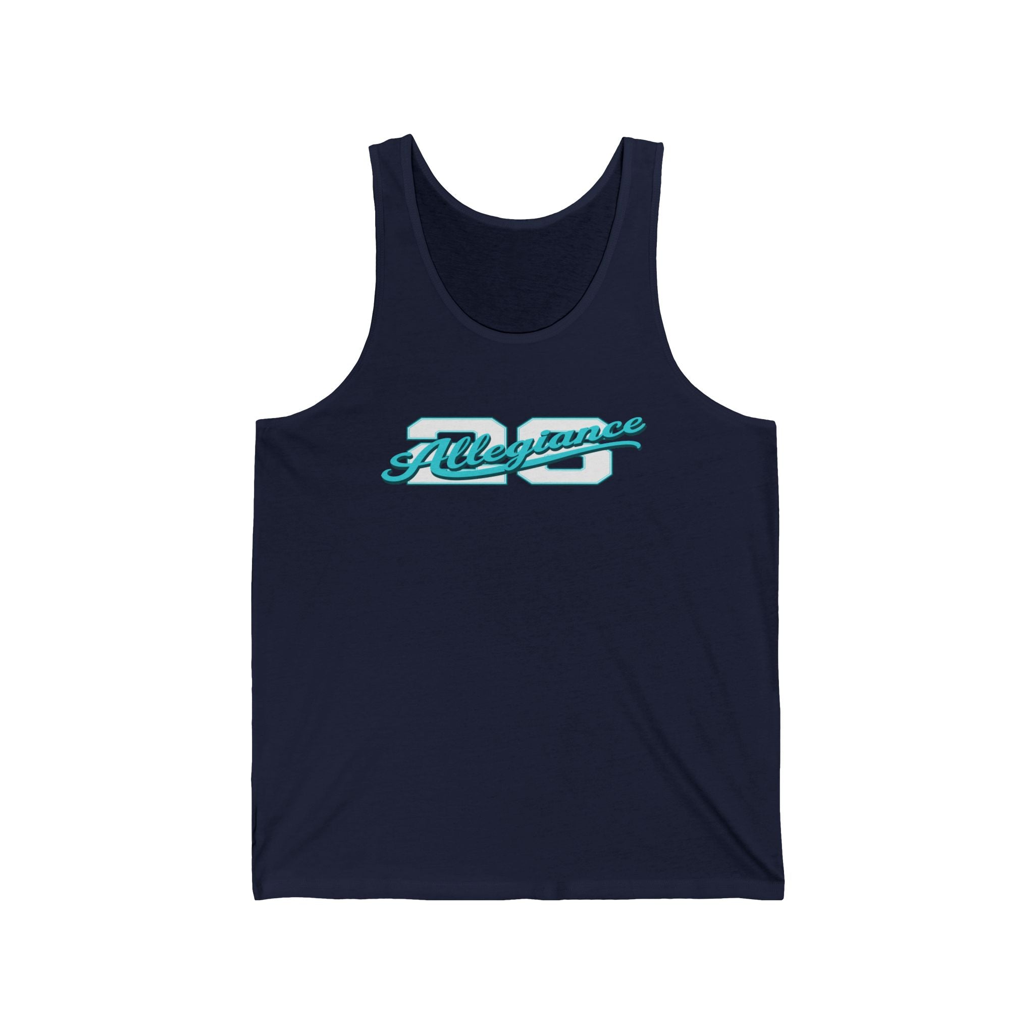 Vintage Athletic Tank Top — 'Allegiance' Script & Number 26 Jersey Back