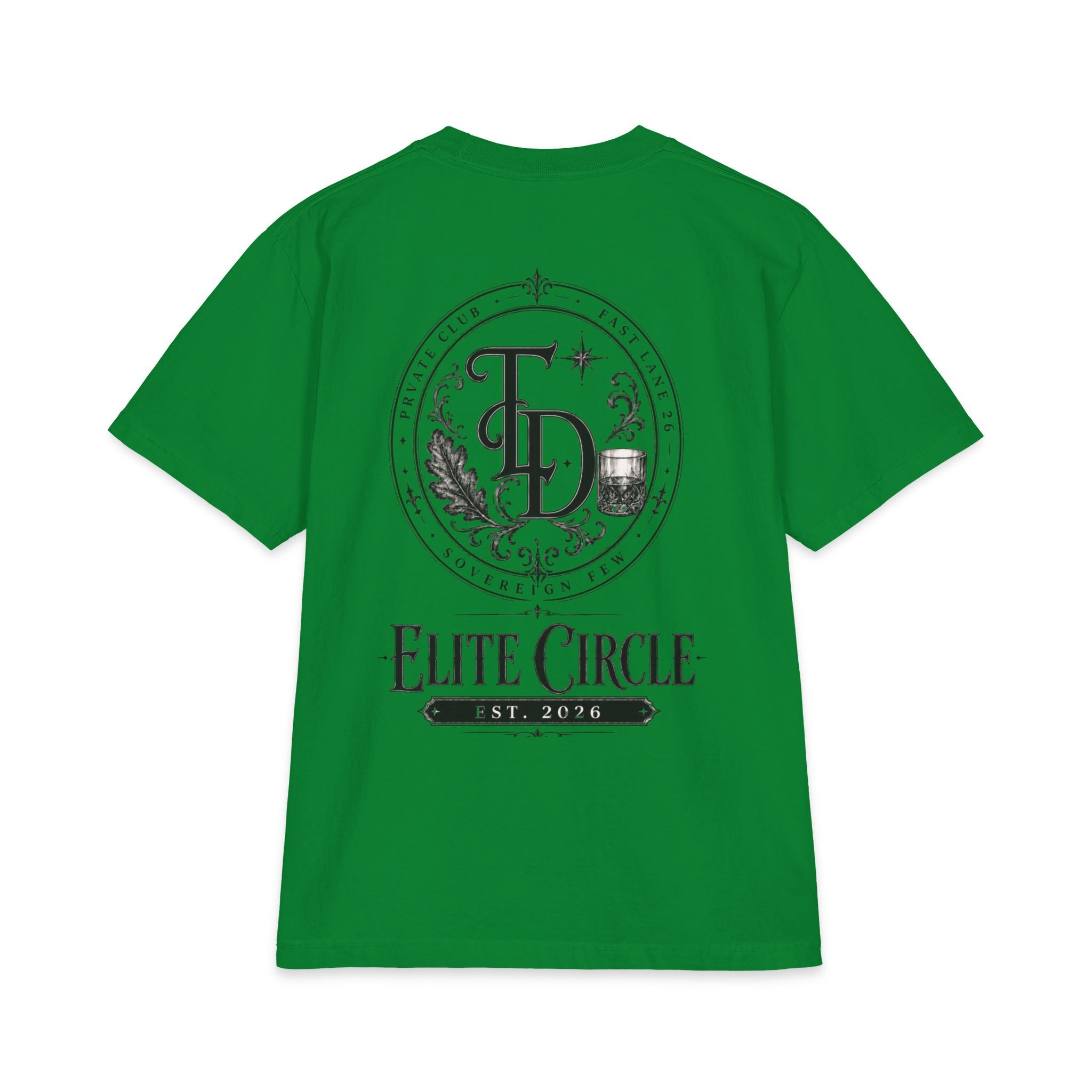 Elite Circle Graphic Tee — 'Elite Circle' Emblem Short Sleeve Shirt