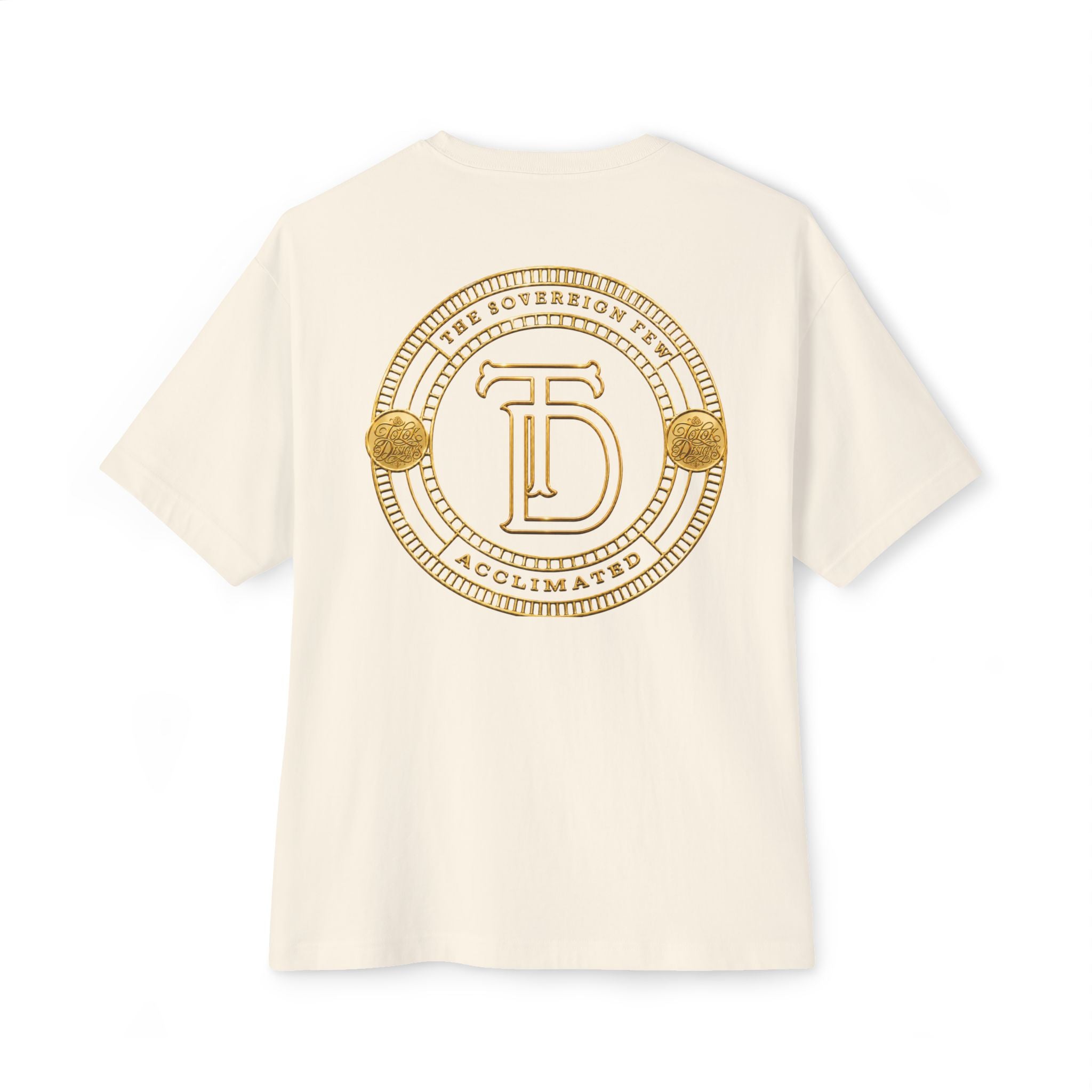 Gold Monogram Crest Tee