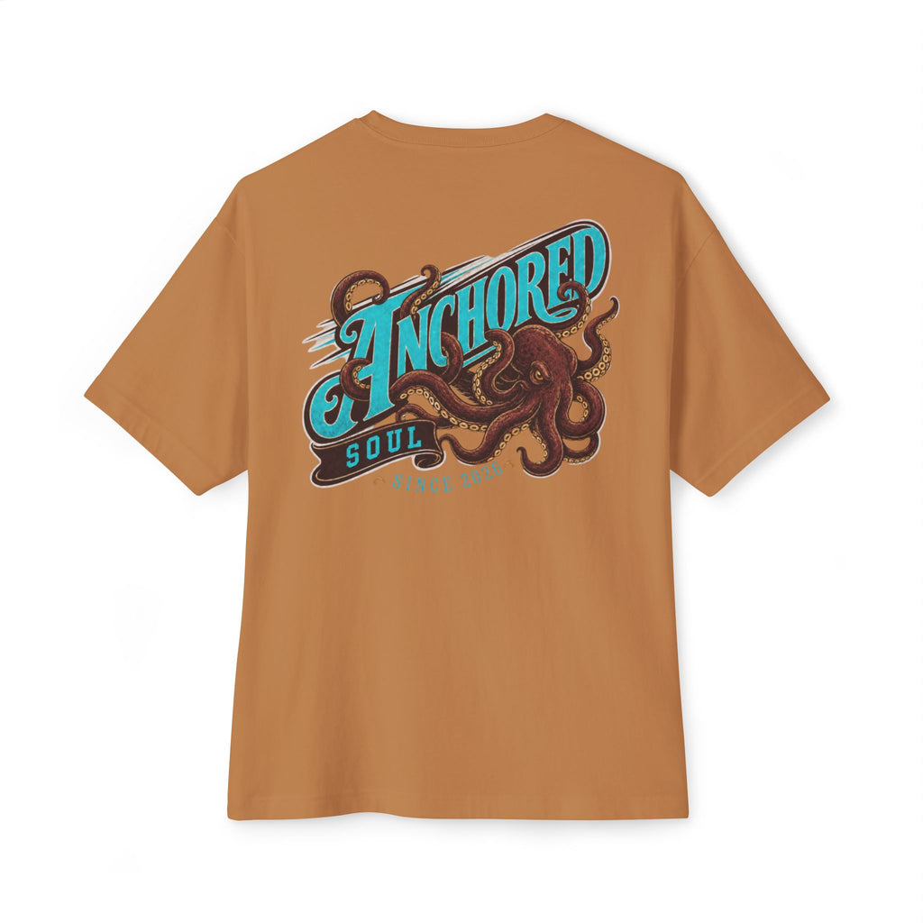 Anchored Soul Octopus Tee — Graphic Oversized Boxy T-Shirt