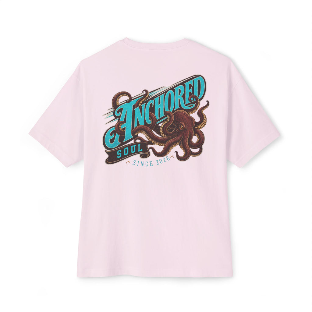 Anchored Soul Octopus Tee — Graphic Oversized Boxy T-Shirt