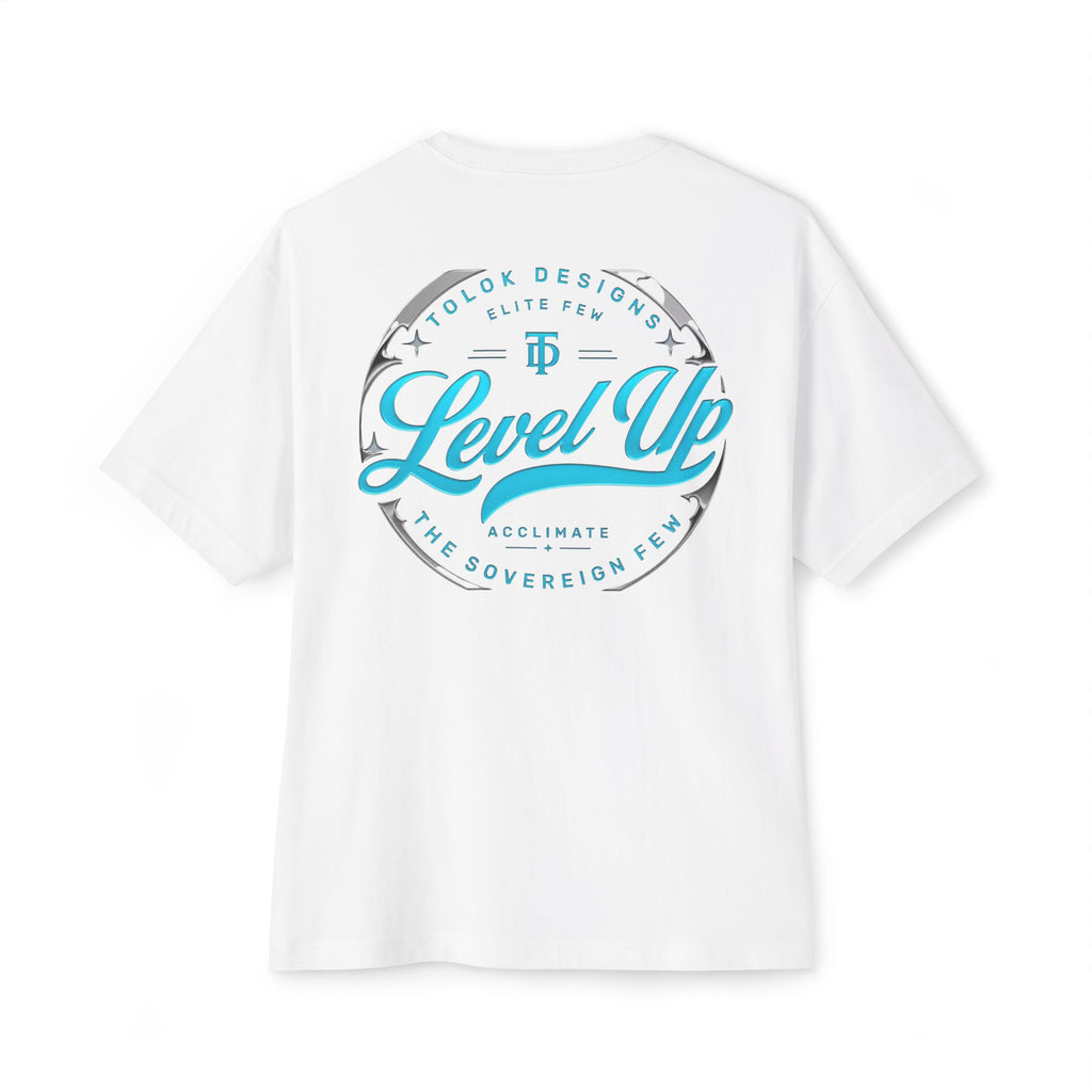 Level Up Tee — Graphic Chest Emblem & Back 'Level Up' Design