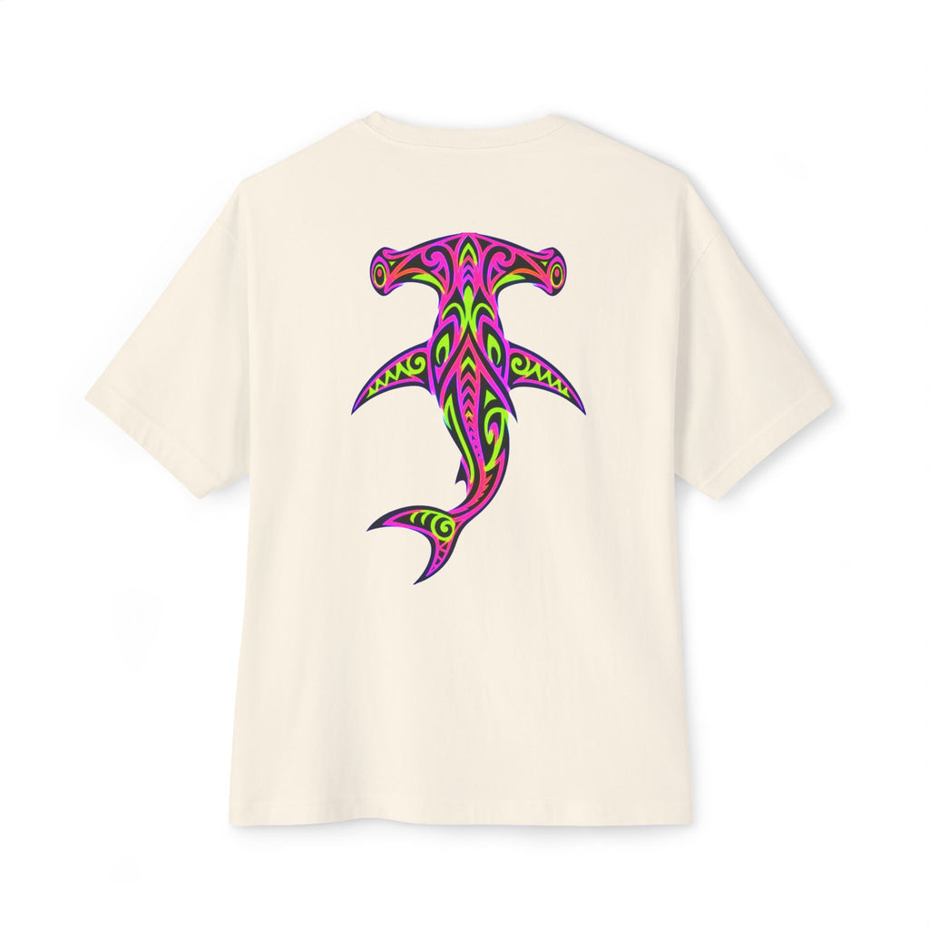 Hammerhead Shark Tee — Tribal Neon Hammerhead Graphic Shirt