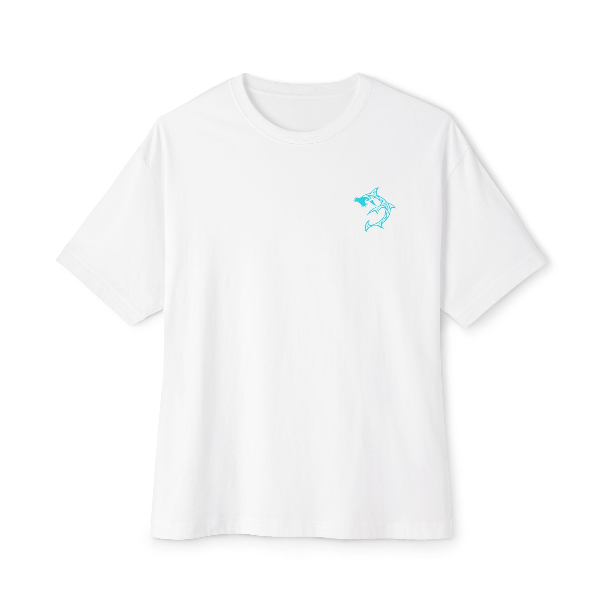 Shark Mandala Tee — Ocean Tribal Graphic Boxy T‑Shirt